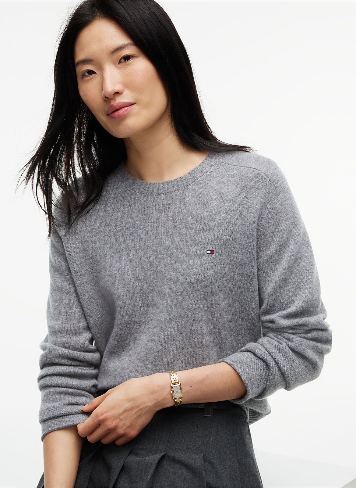Straight wool sweater TOMMY HILFIGER Grey