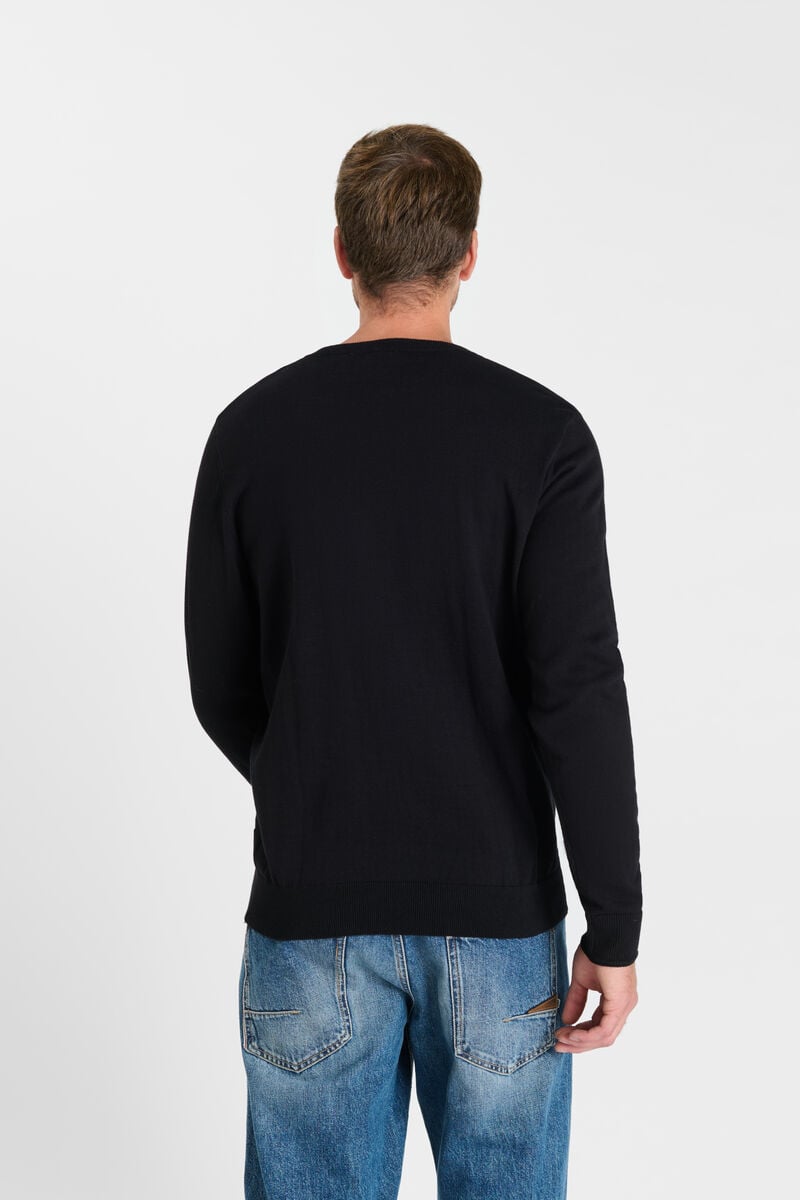 V-neck sweater LE TEMPS DES CERISES Black