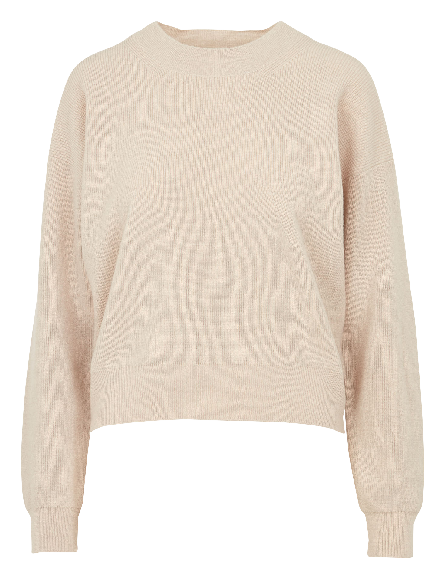 Straight round-neck merino wool sweater HUMANOID Pink
