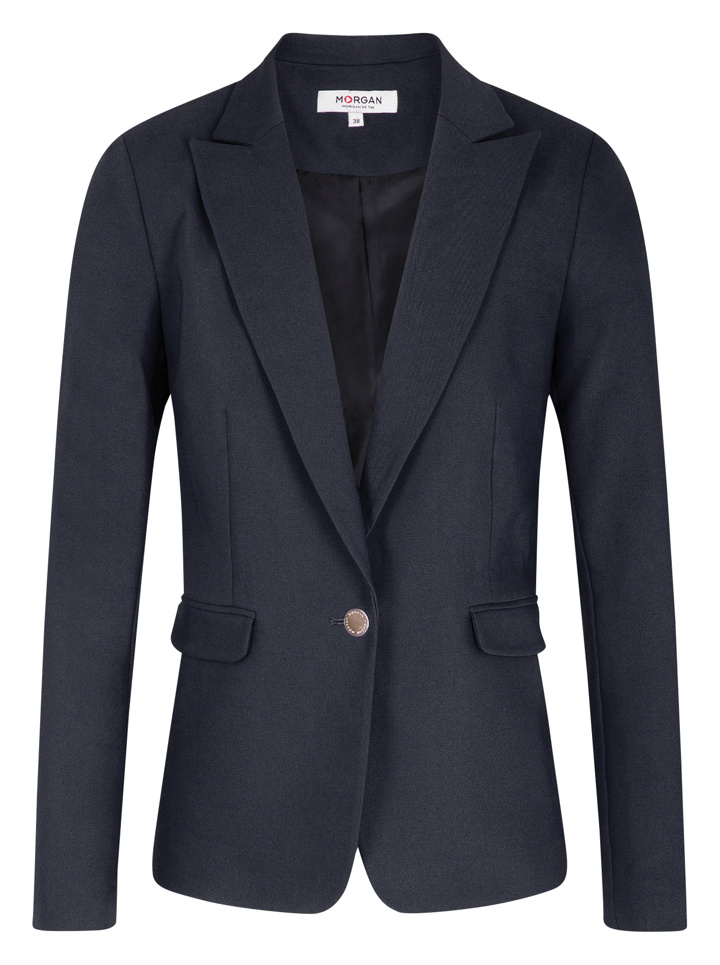 Rechte blazer met knopen MORGAN Blauw