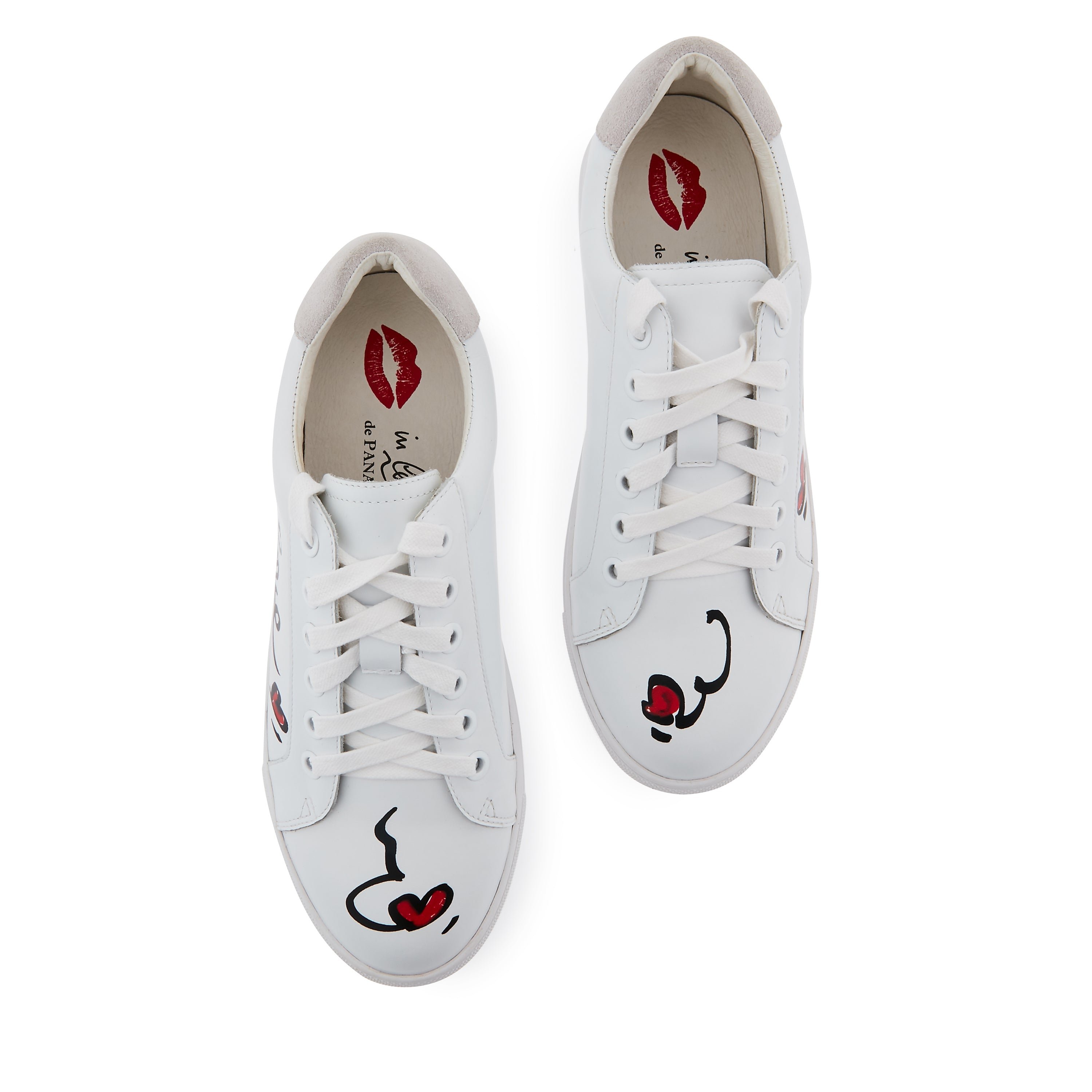 Leather sneakers BONS BAISERS PARIS White