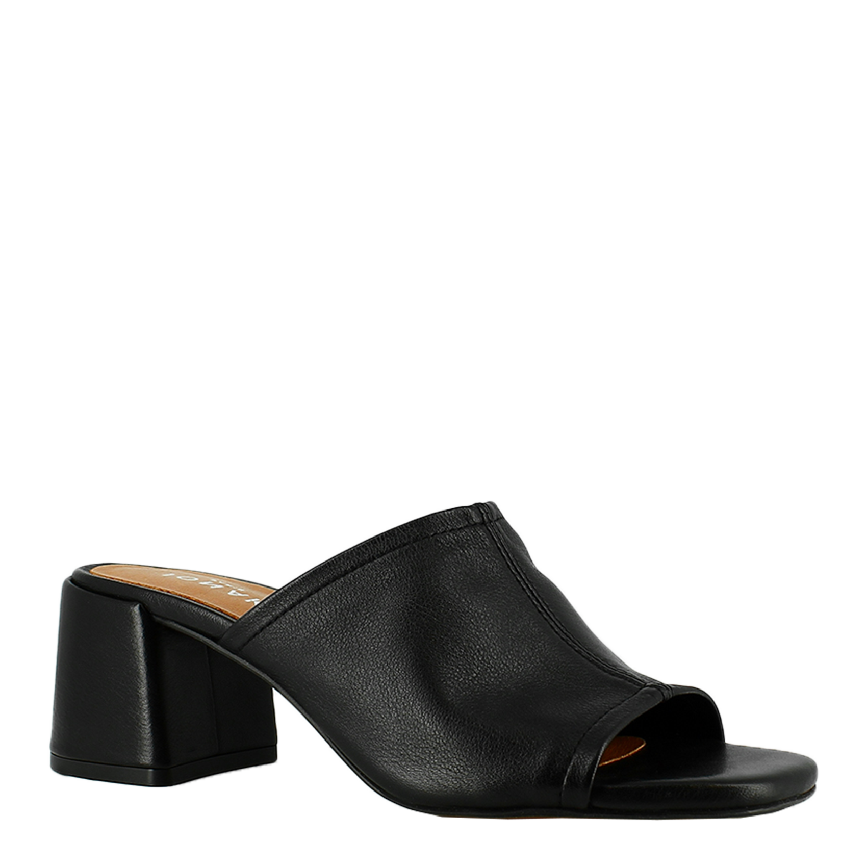 Heeled leather mules JONAK Black