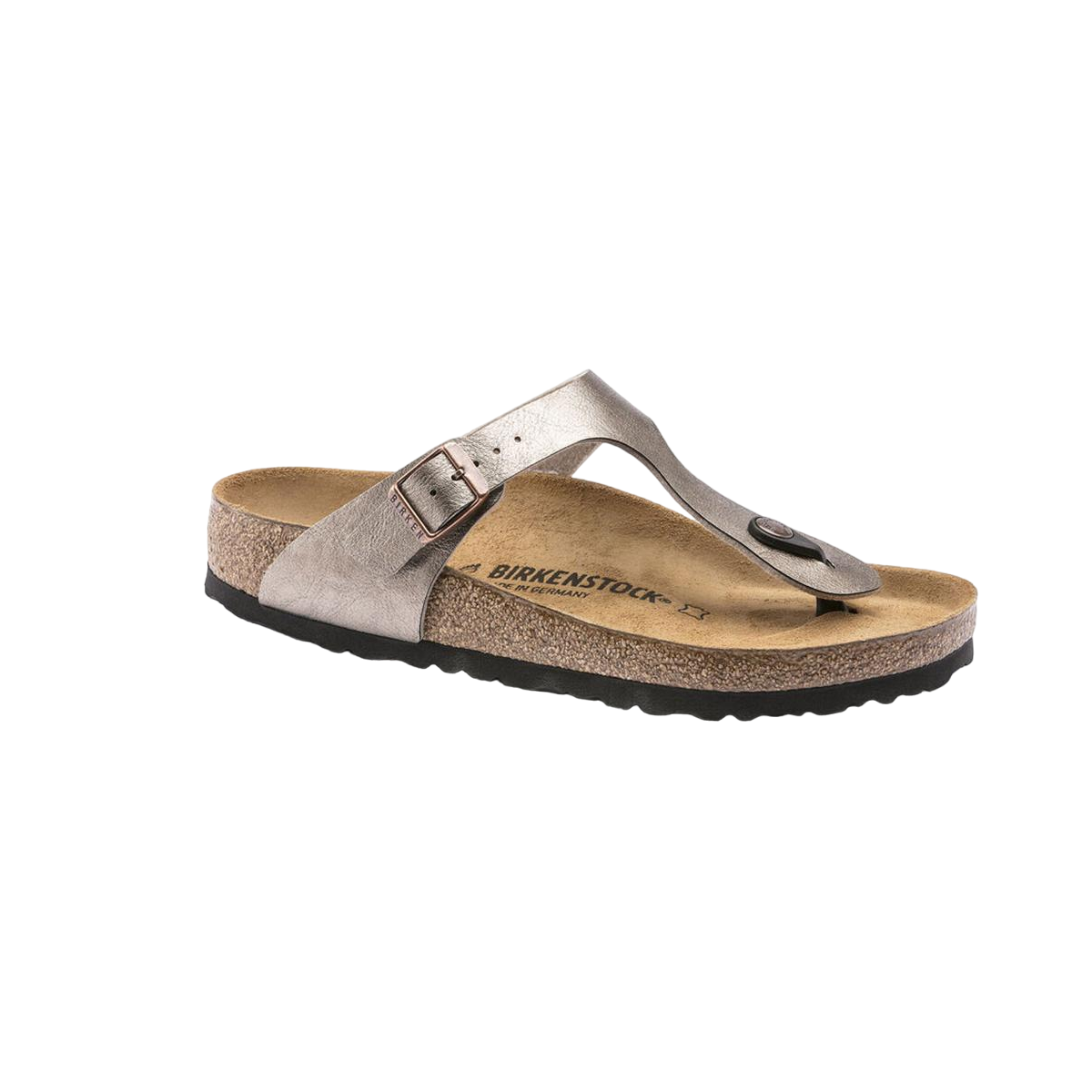 Faux leather sandals BIRKENSTOCK Grey