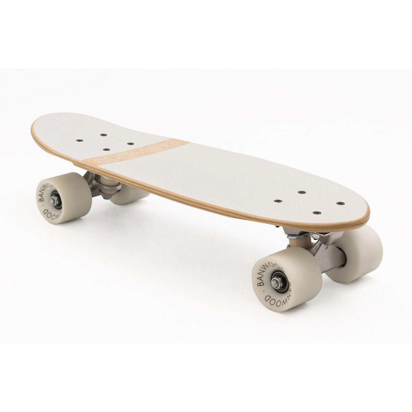 Canadian maple cream skateboard for balance skating 3+ years Banwood White