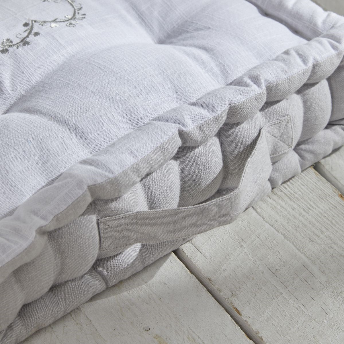 Cotton floor cushion FACTORY Grey