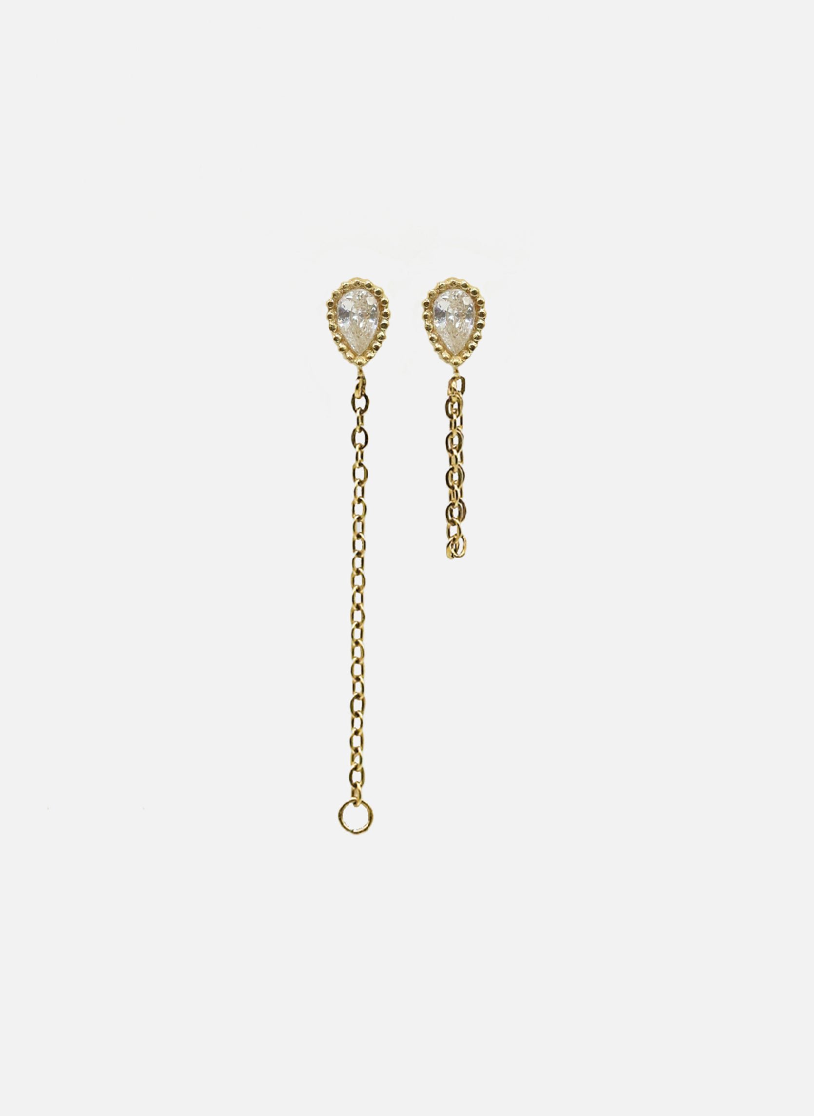 Star drop earrings AEC Paris Golden