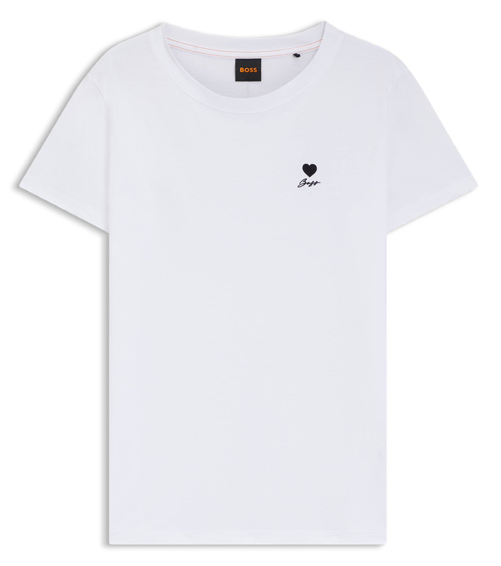 Tee-shirt col rond en coton BOSS Beige