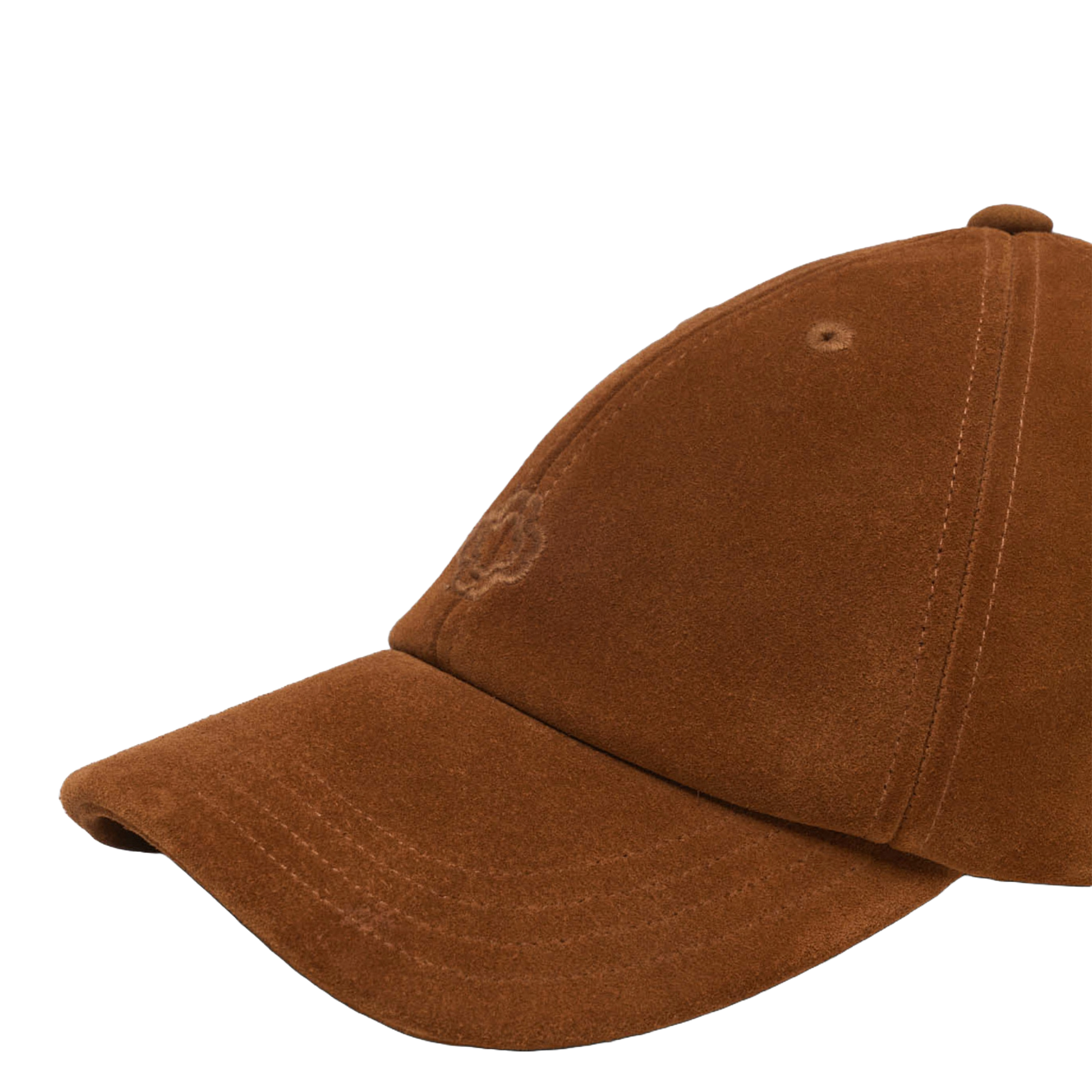 Casquette en cuir MAJE Marron
