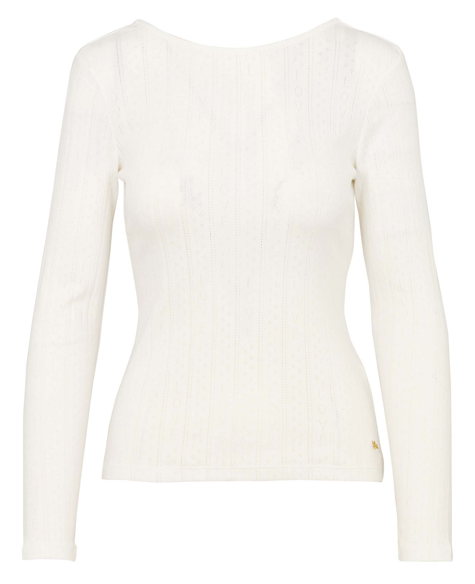 Boat-neck cotton T-shirt DES PETITS HAUTS Beige