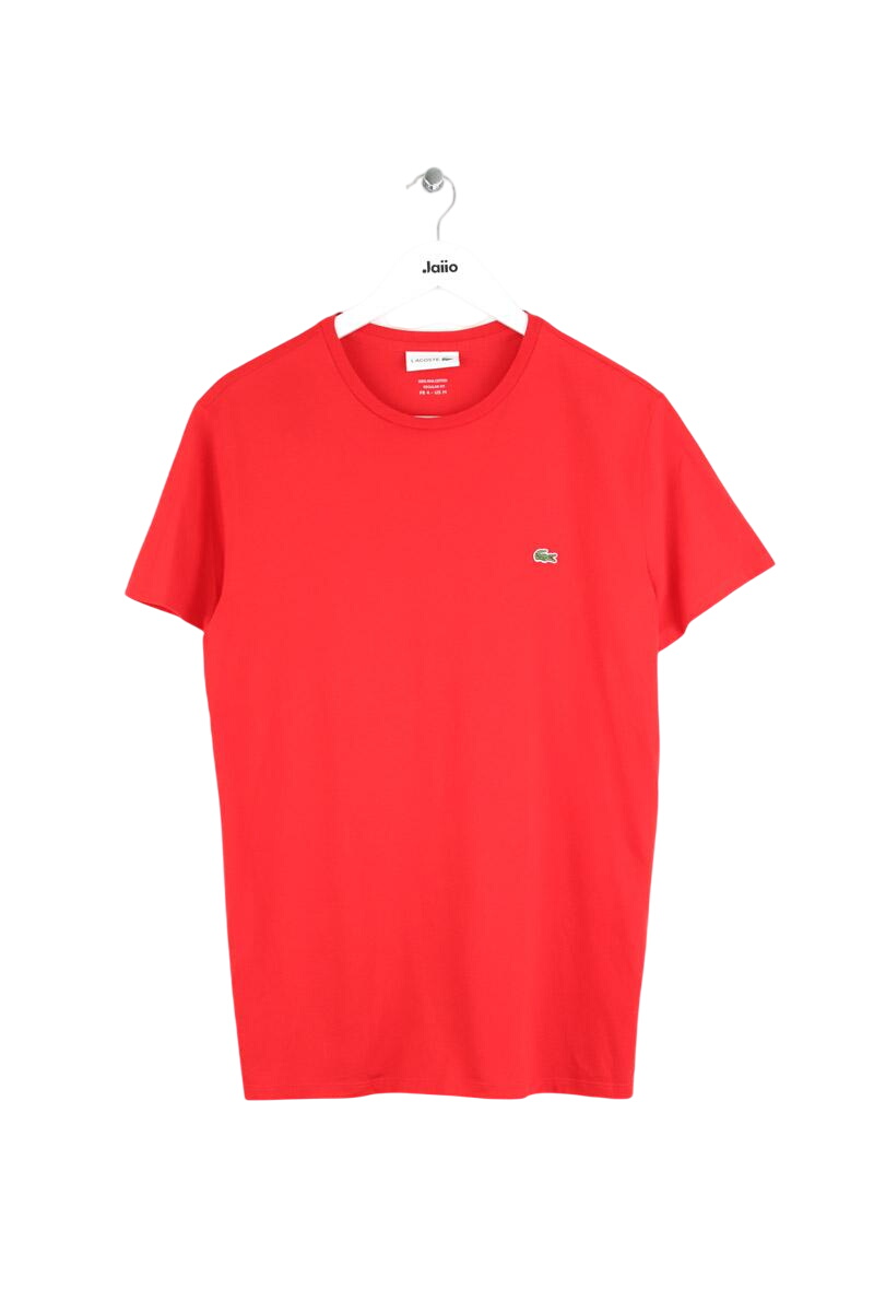 Cotton T-shirt LACOSTE - SECONDE MAIN Red