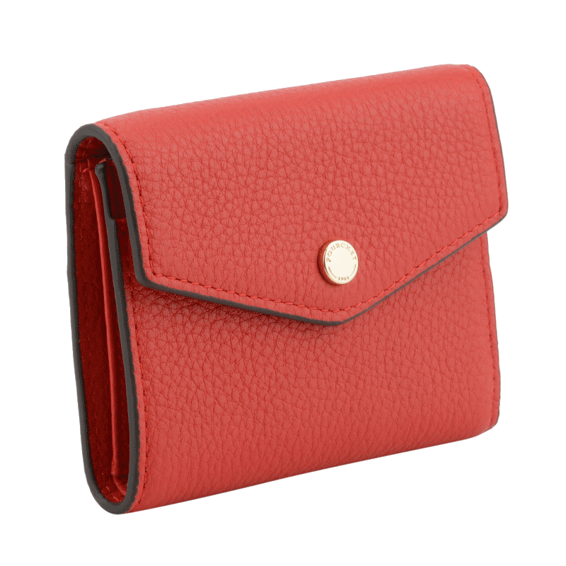 Porte-monnaie - cuir de veau POURCHET Rouge