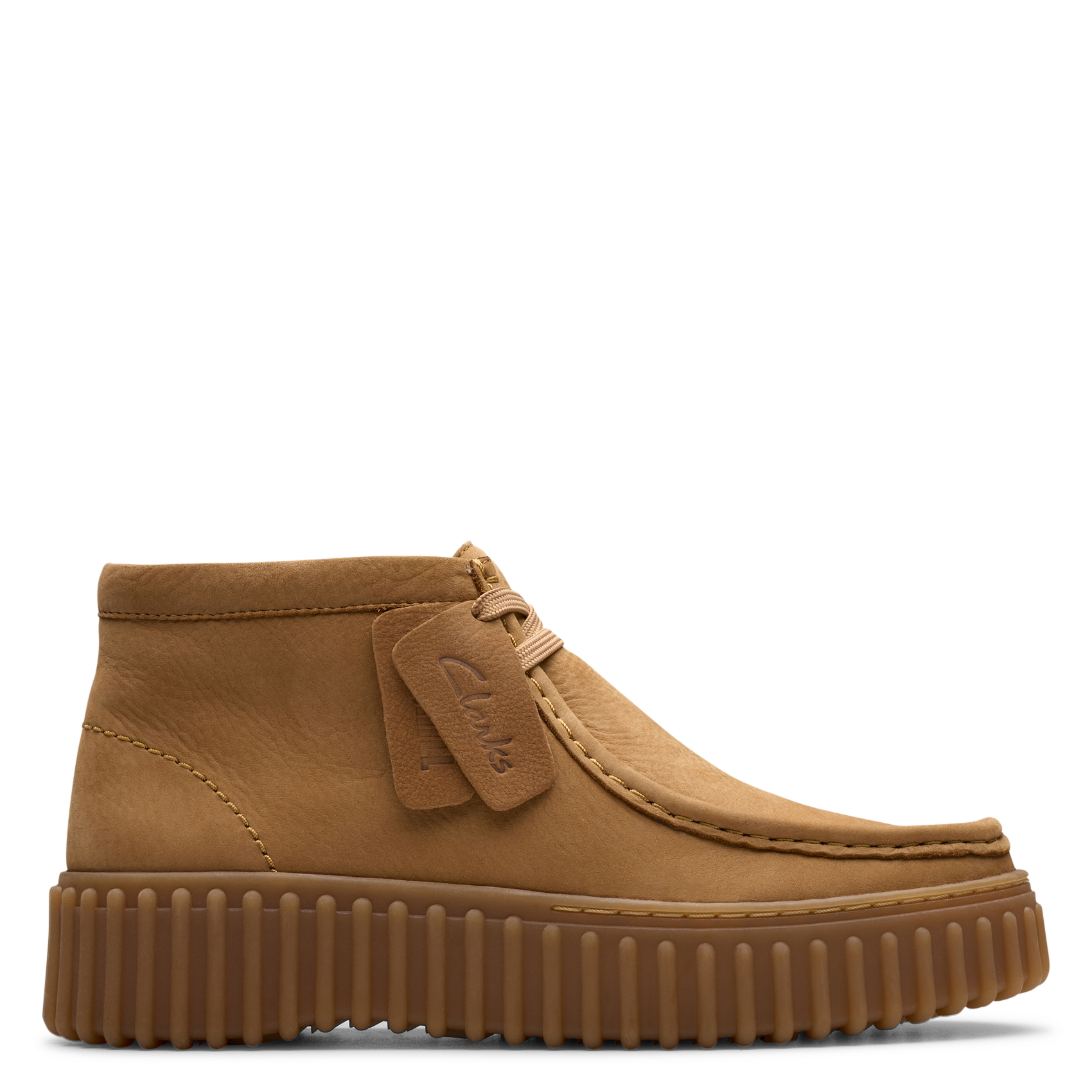 Leren plateau-derbies CLARKS Beige