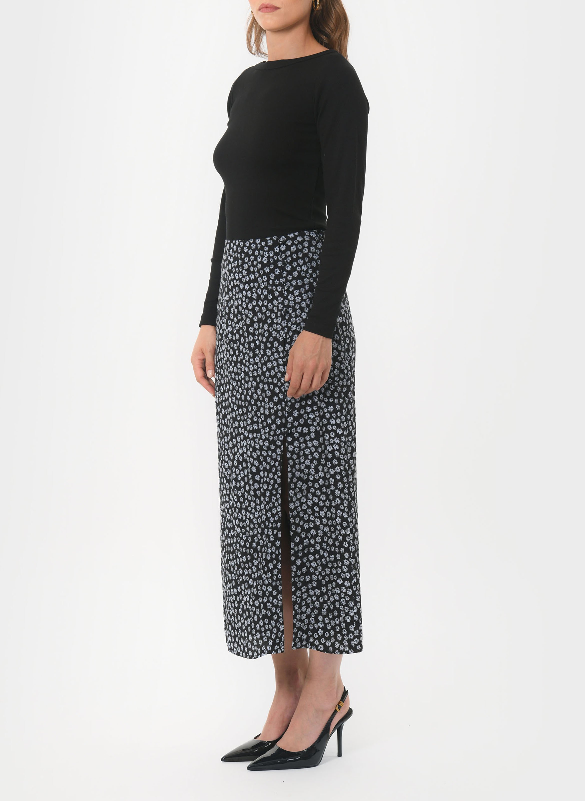 Korte rok met print KOOKAI Zwart