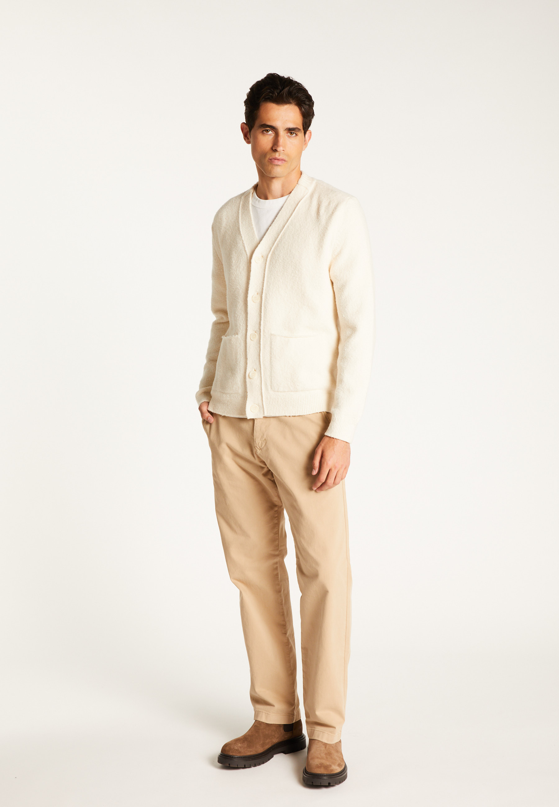 Cotton cardigan MAISON MONTAGUT White