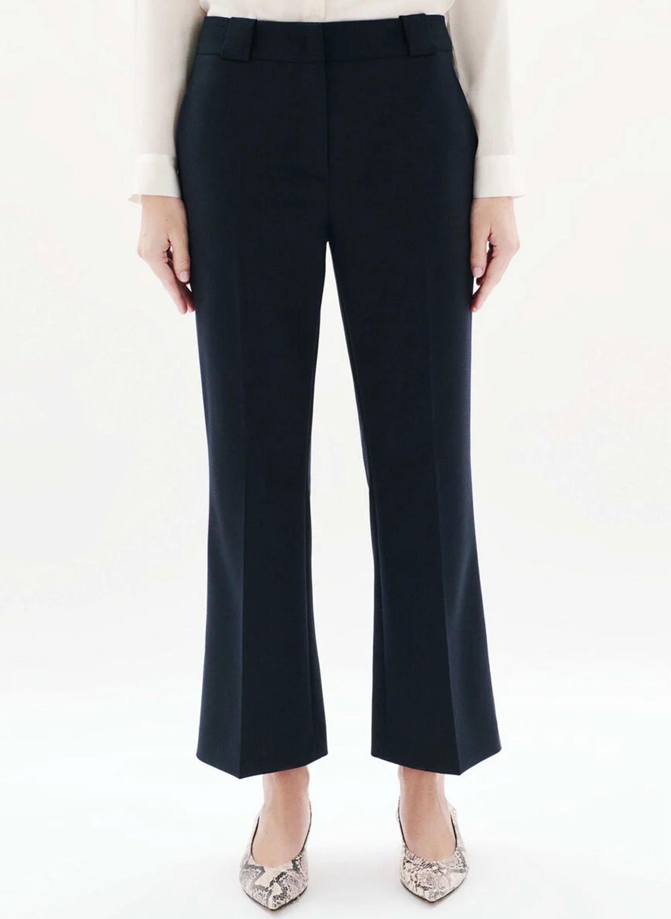 Mid-waist straight-leg pants CAROLL Blue