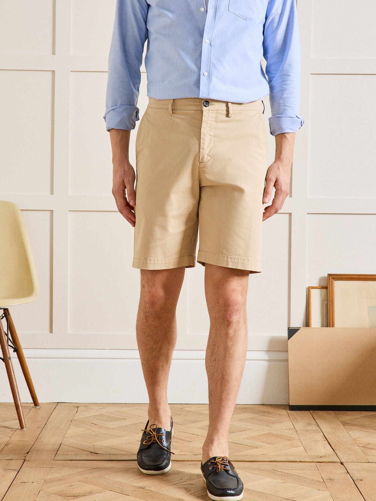 Stretch cotton chino Bermuda shorts CYRILLUS