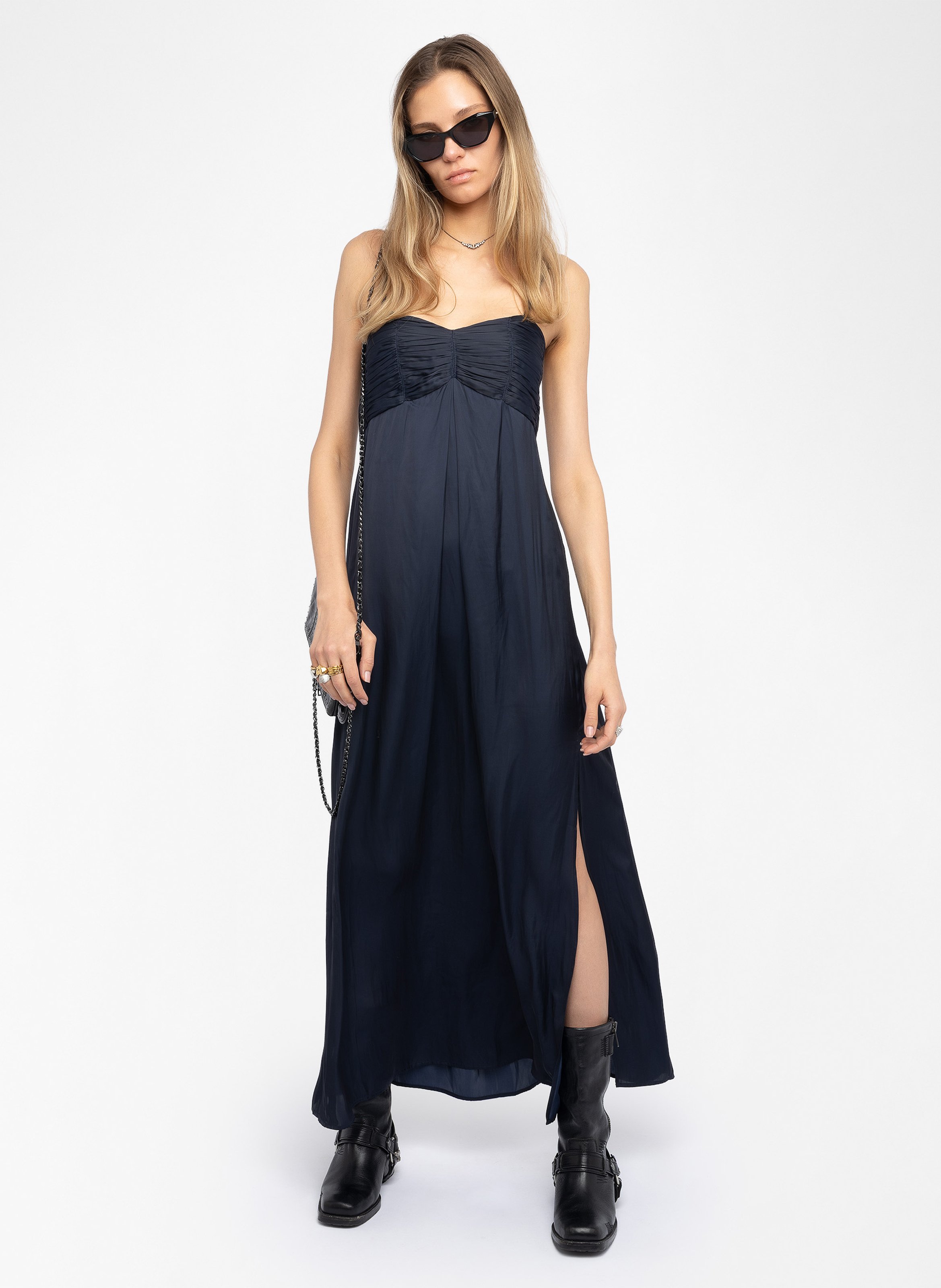 Robe longue ample fluide ZADIG&VOLTAIRE Bleu