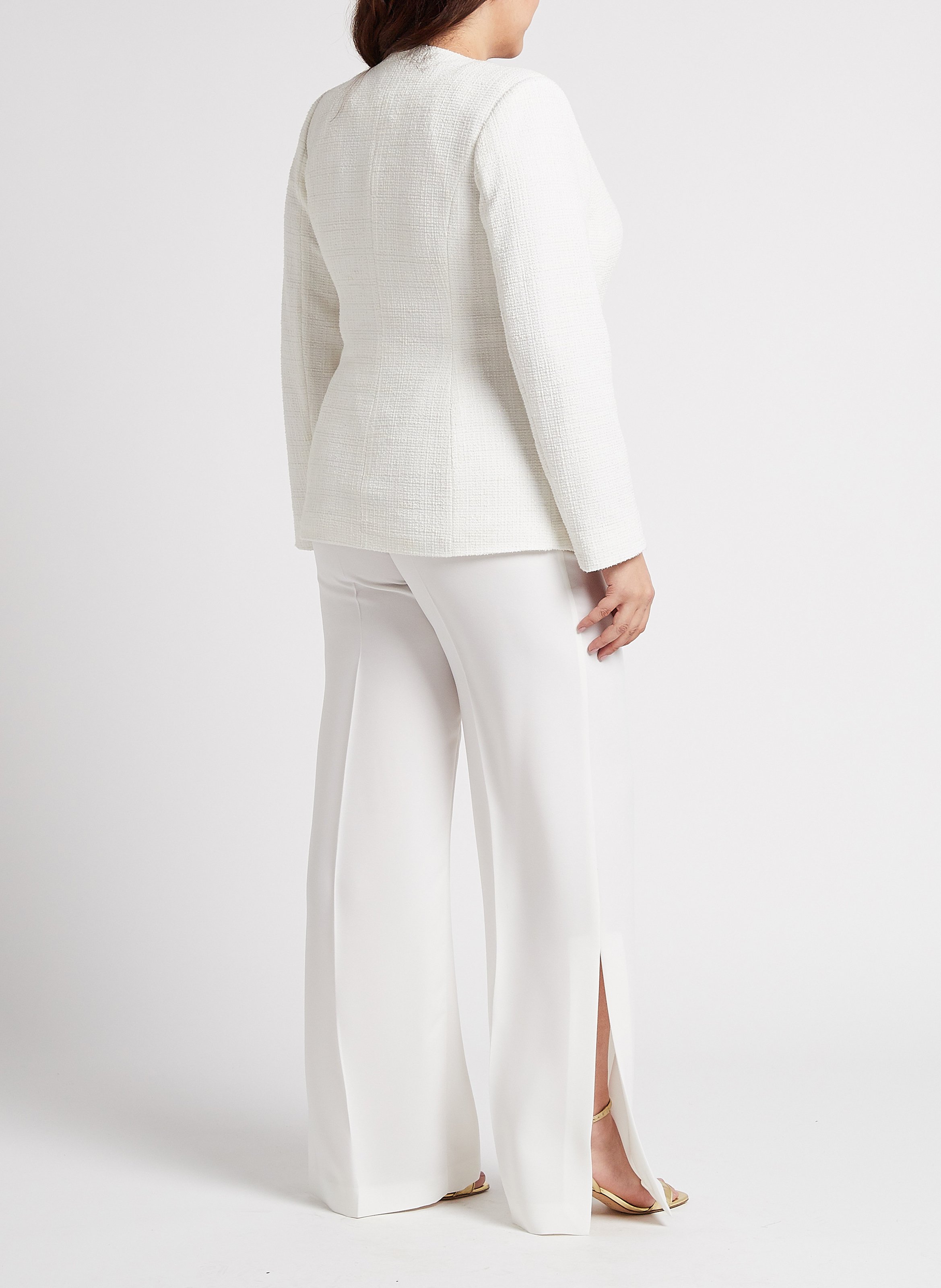 Pantalon fluide avec fentes  PERSONA by Marina Rinaldi Blanc