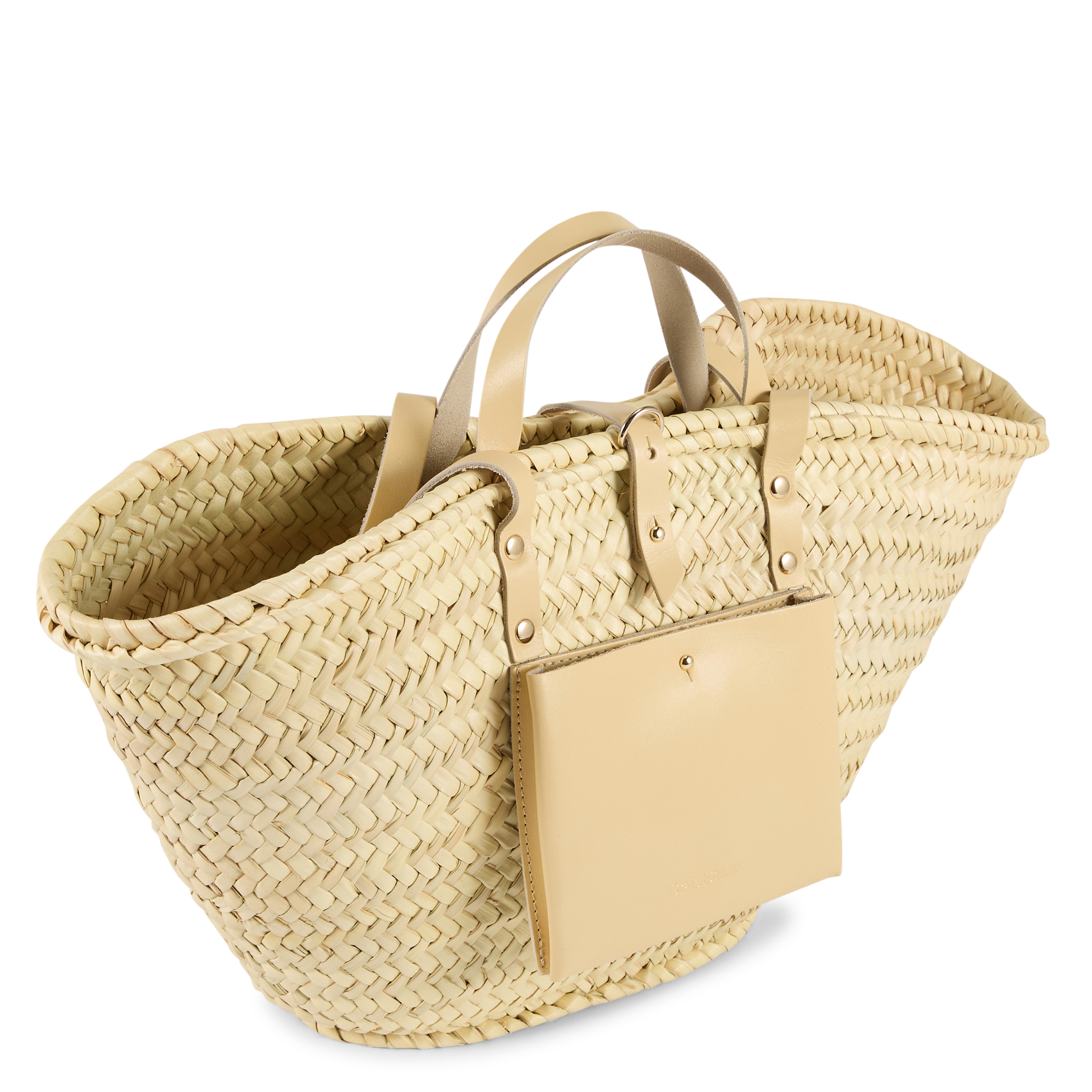 Gevlochten mand van doum CRAIE STUDIO Beige