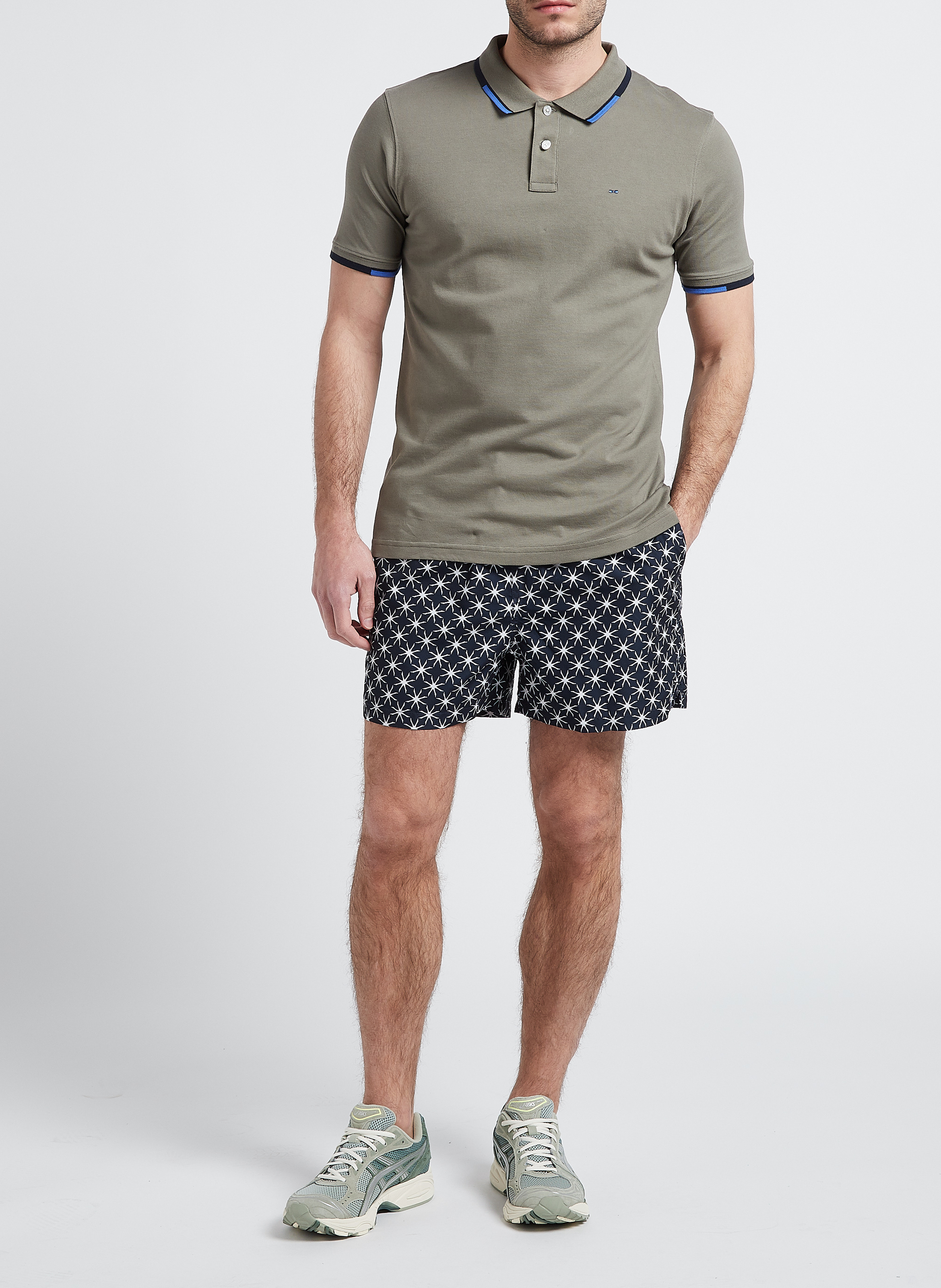 Short de bain rayé  SELECTED Bleu