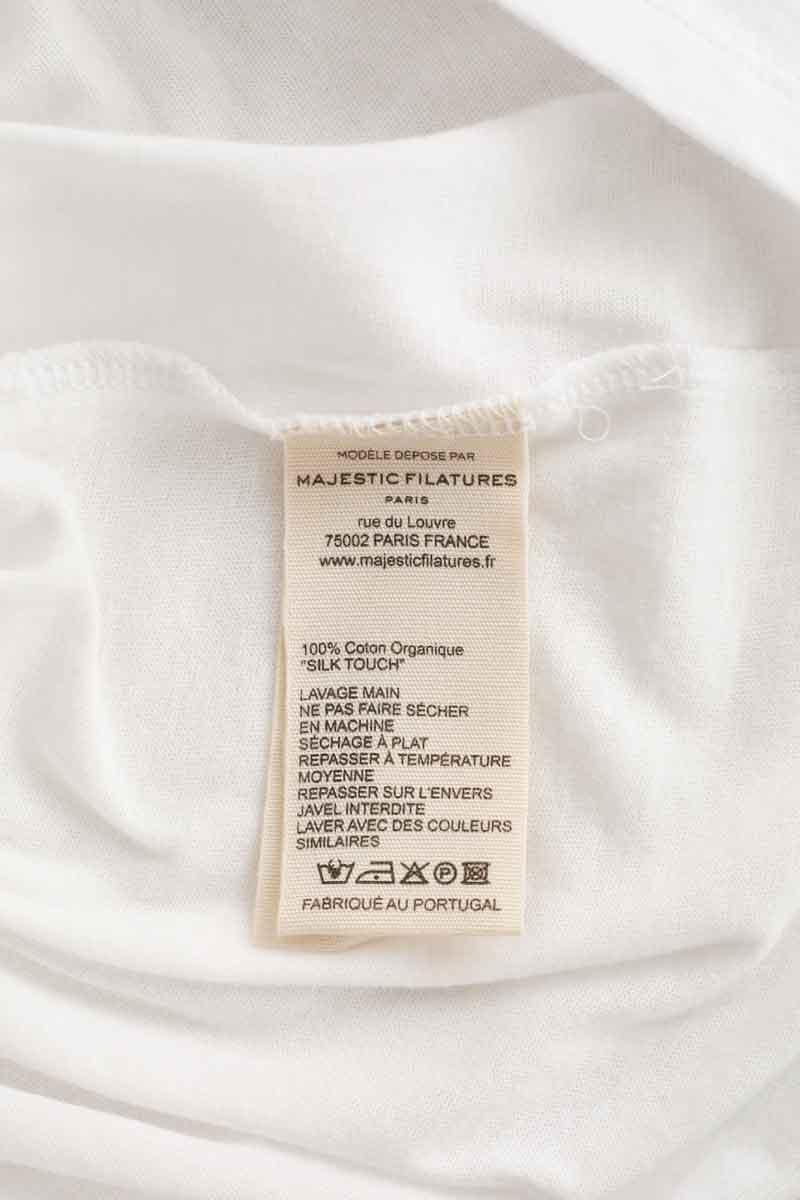 T-shirt MAJESTIC FILATURES - SECONDE MAIN White