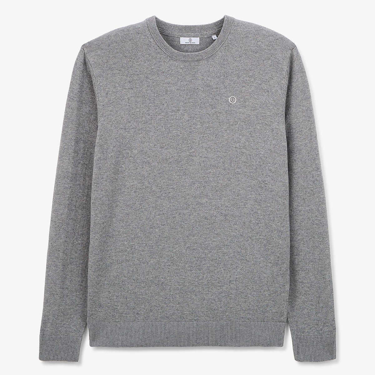 Cotton and wool sweater SERGE BLANCO Grey