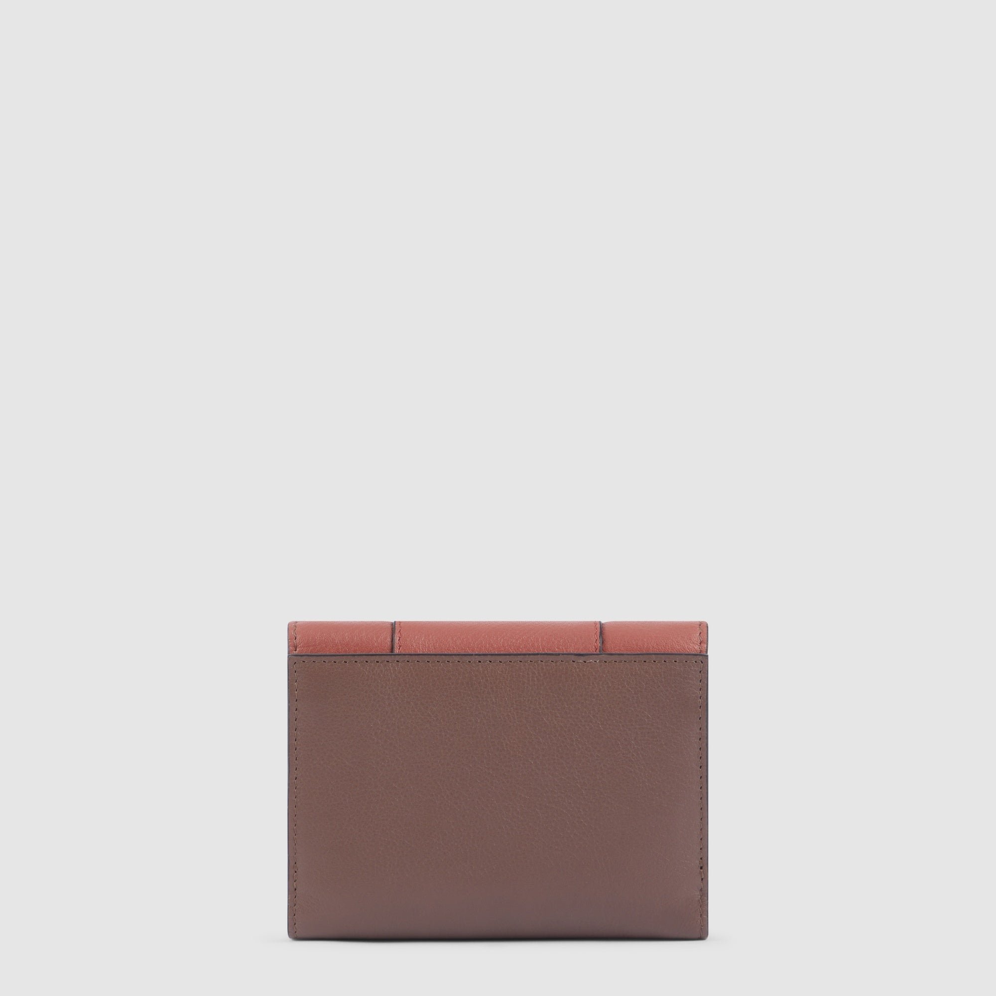 Women's three-fold wallet, small size Orange