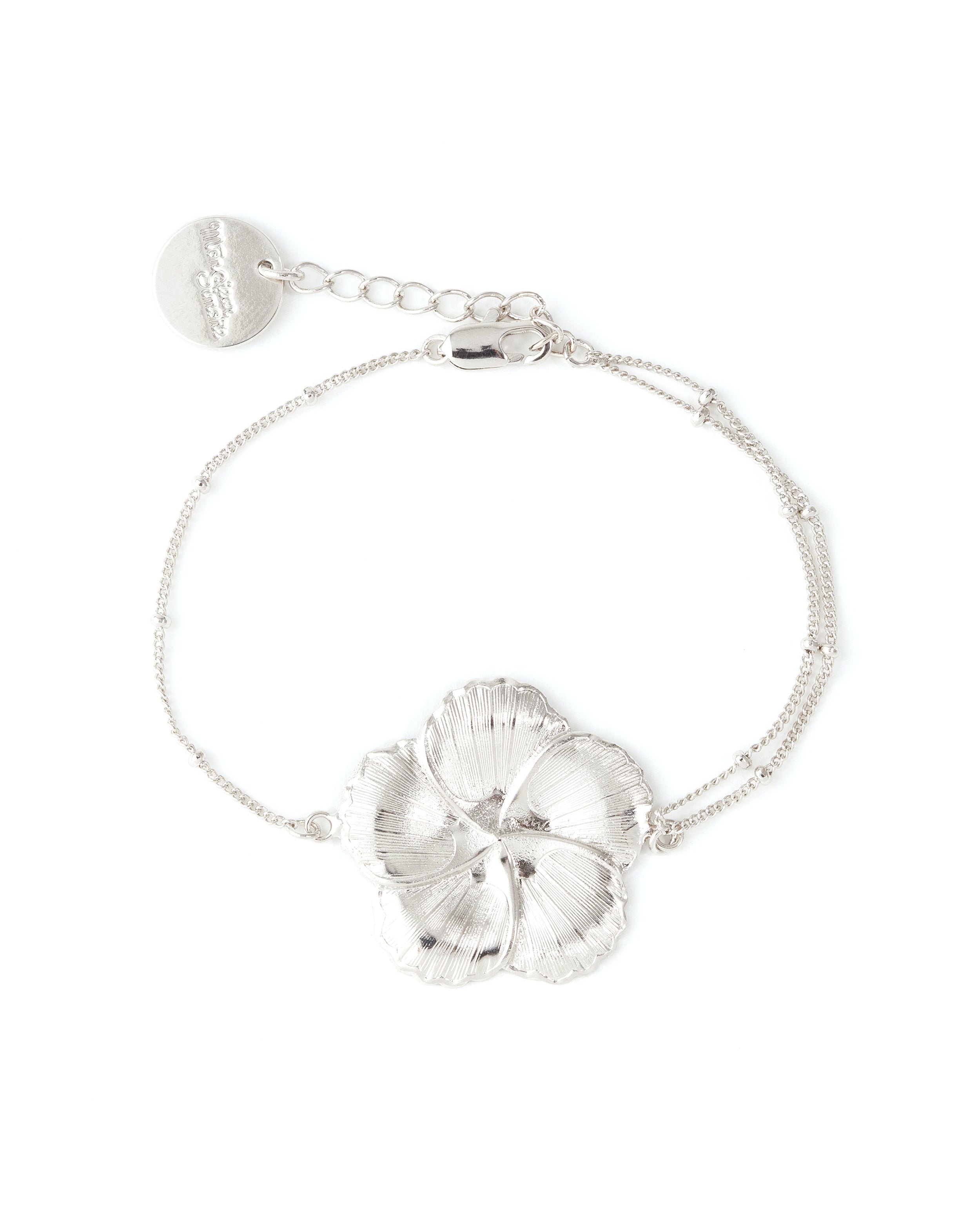 Golden flower bracelet in fine gold MONSIEUR SIMONE Silver