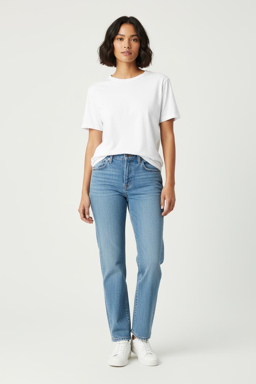 Cropped slim jeans with studs LEVI'S - Seconde main Blue