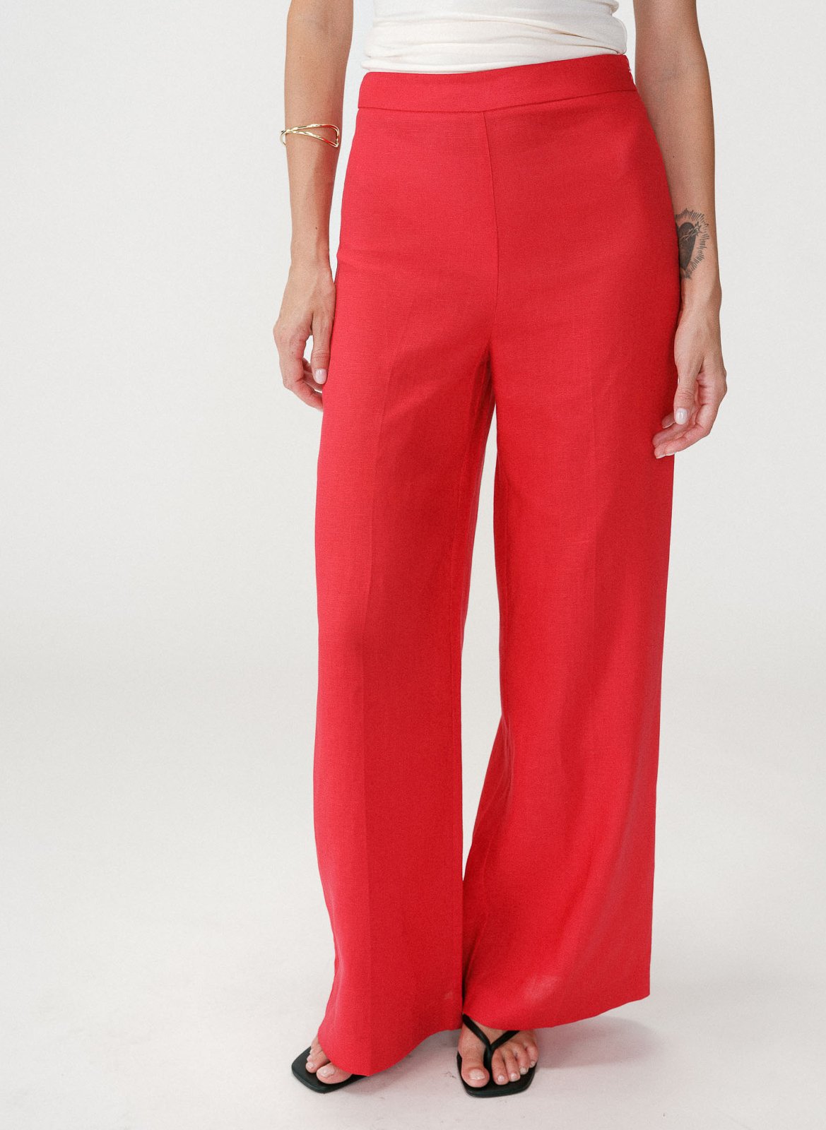 Wijde broek GRACE ET MILA Rood