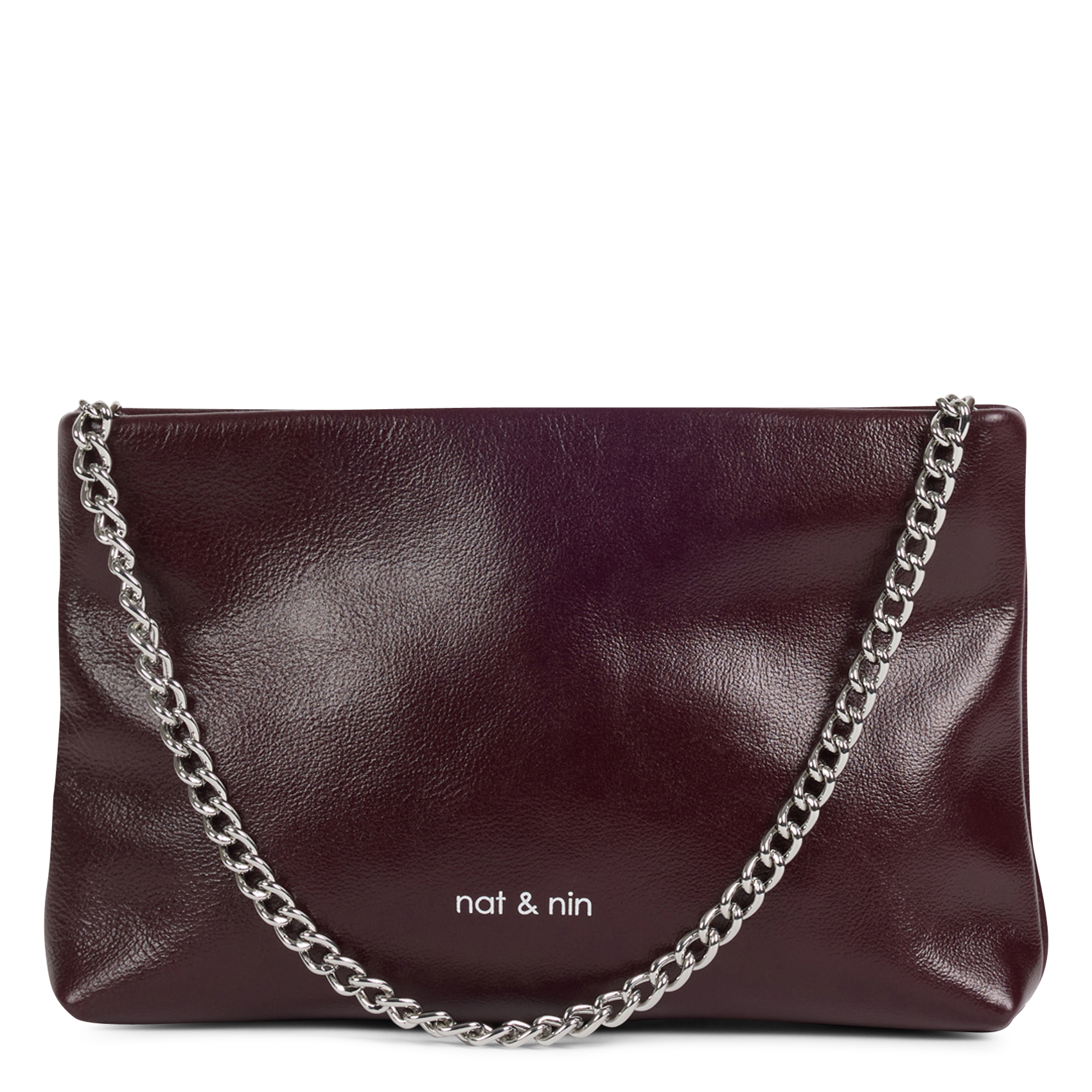 Pochette léopard en cuir NAT & NIN