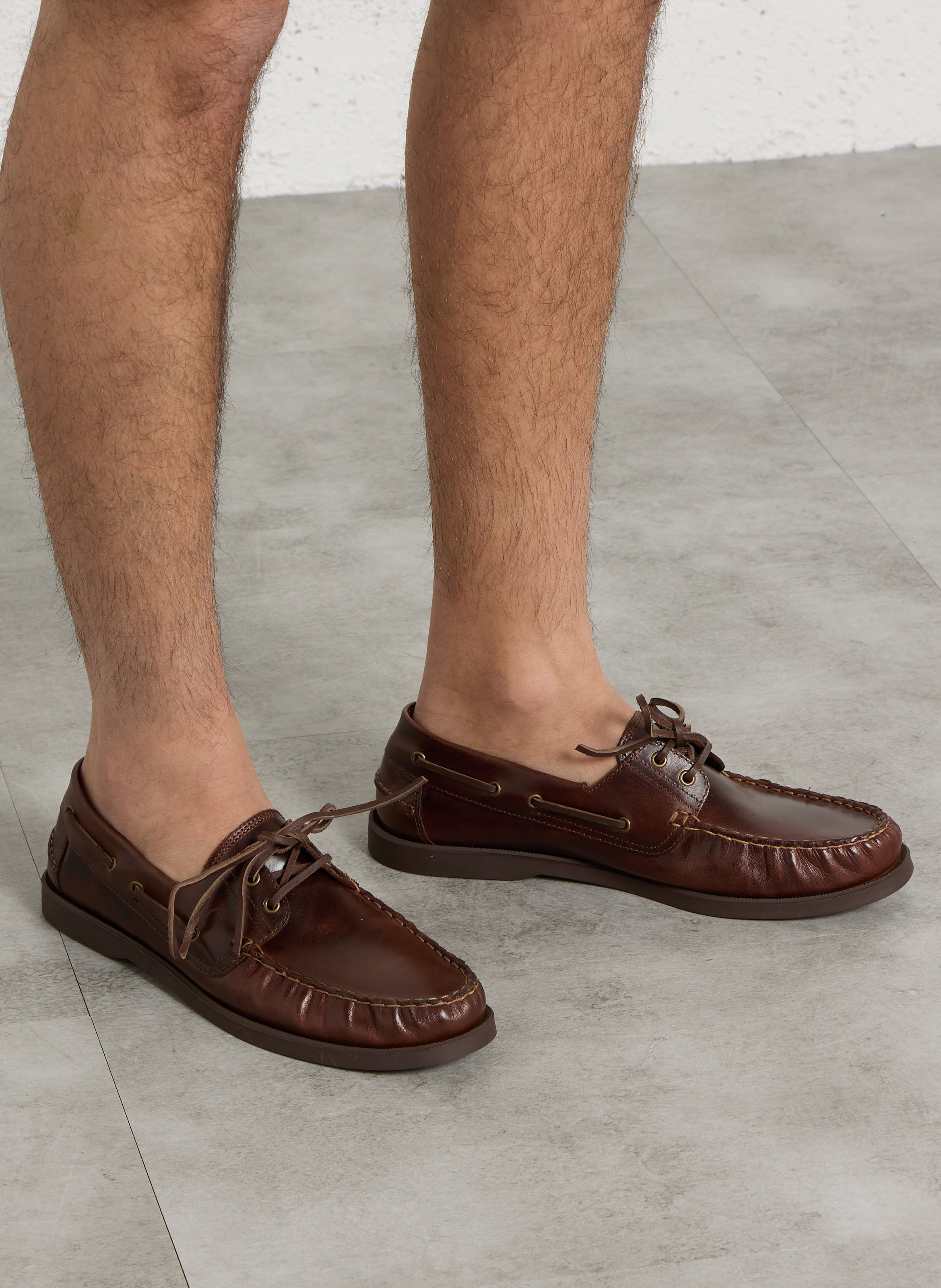 Bootschoenen van leer BOBBIES Bruin