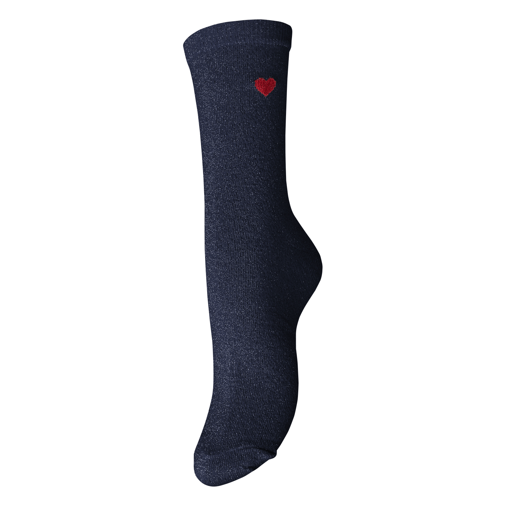 Plain Metallic Socks PIECES Blue