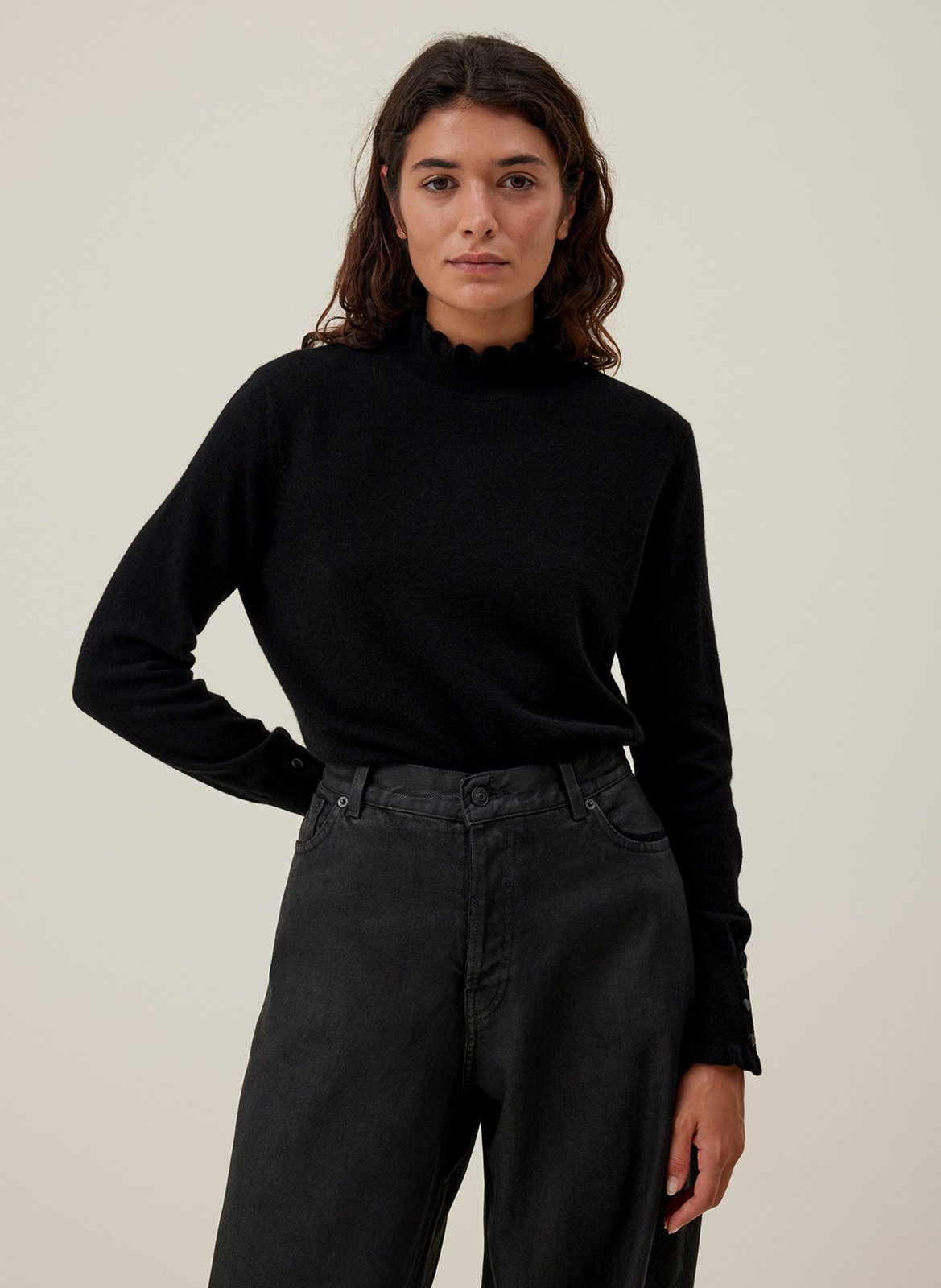 Pull col montant en cachemire HIRCUS