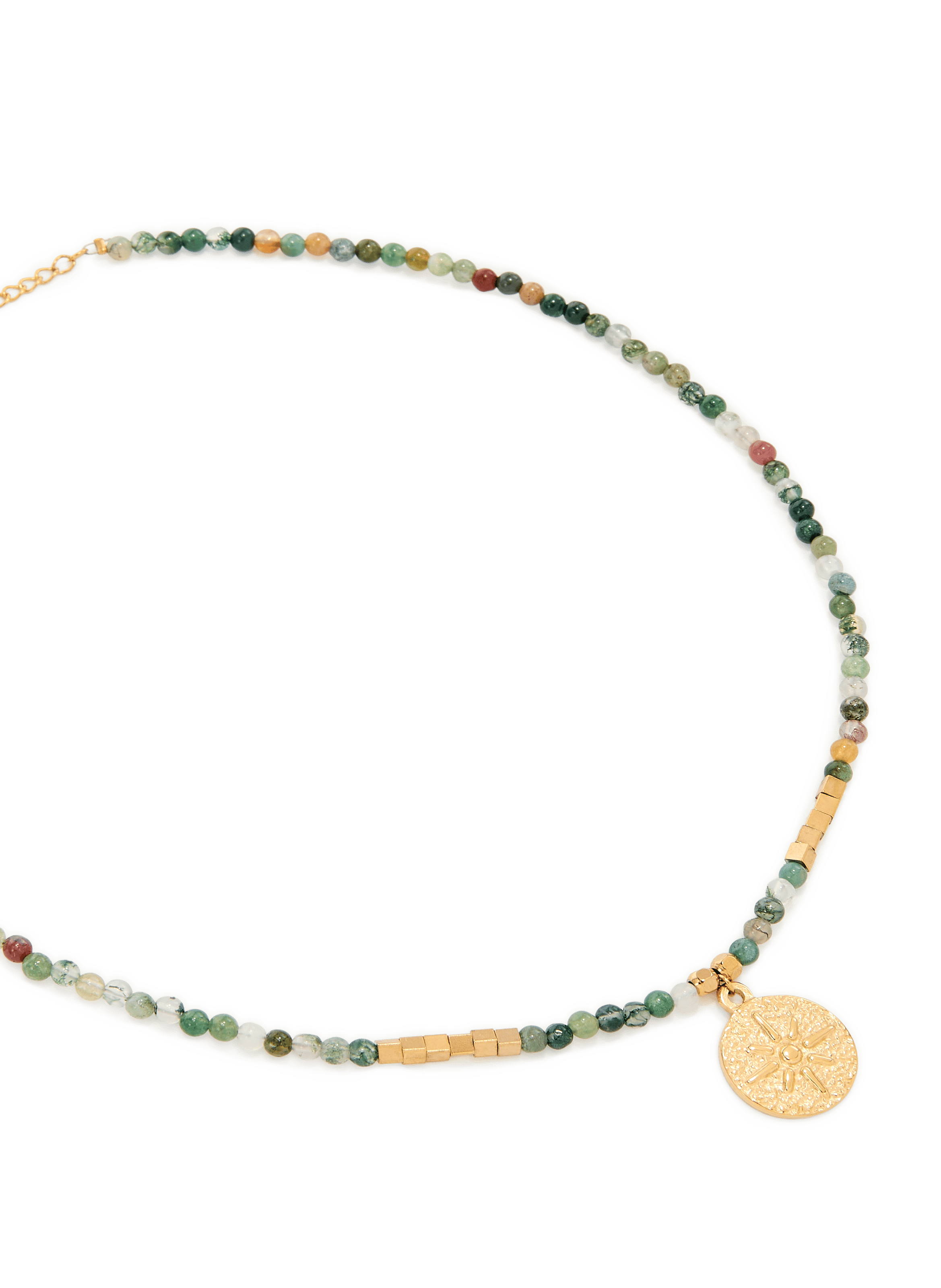 Pendant necklace with gemstones AU PRINTEMPS PARIS Green