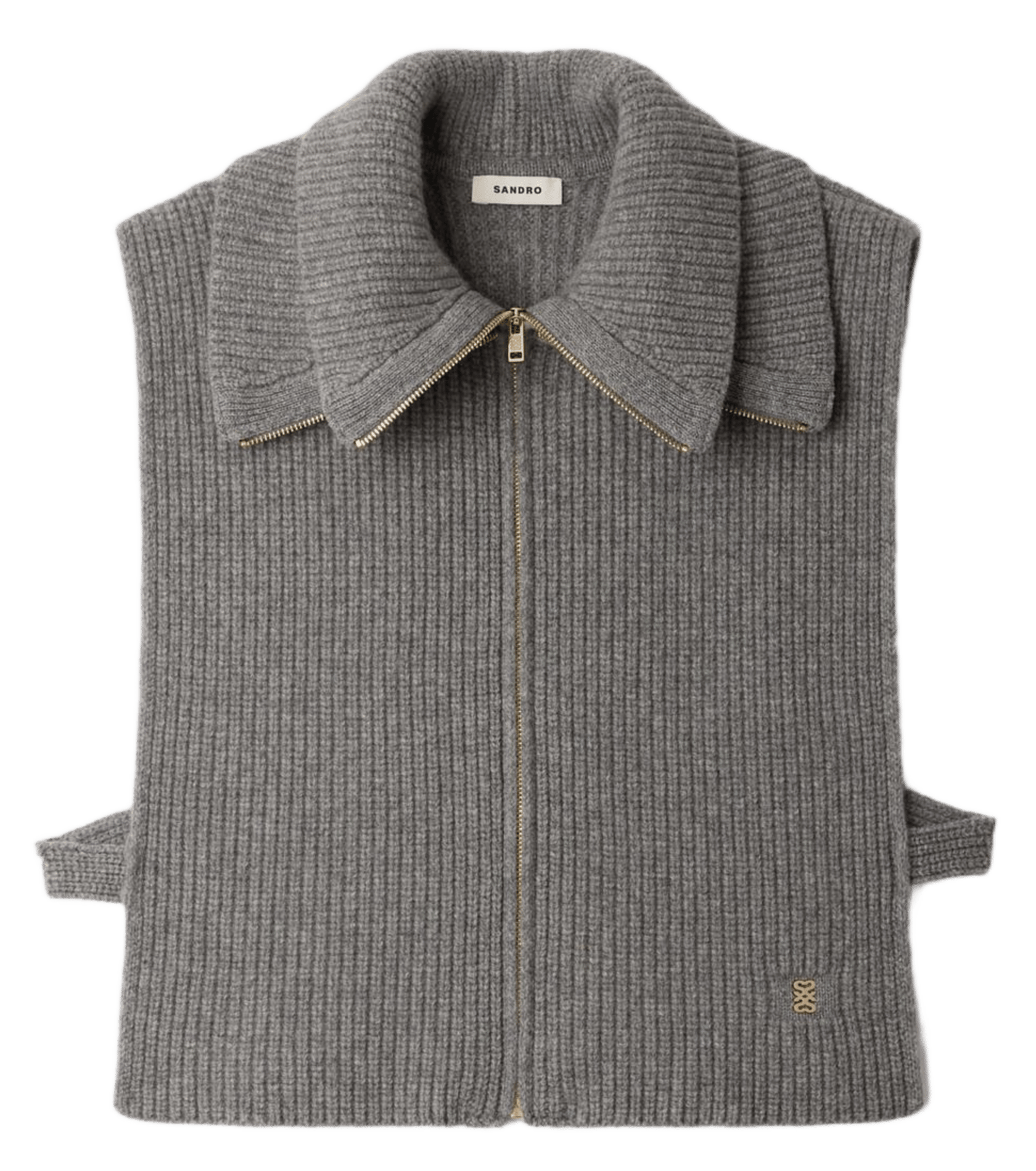 Gilet droit en laine SANDRO