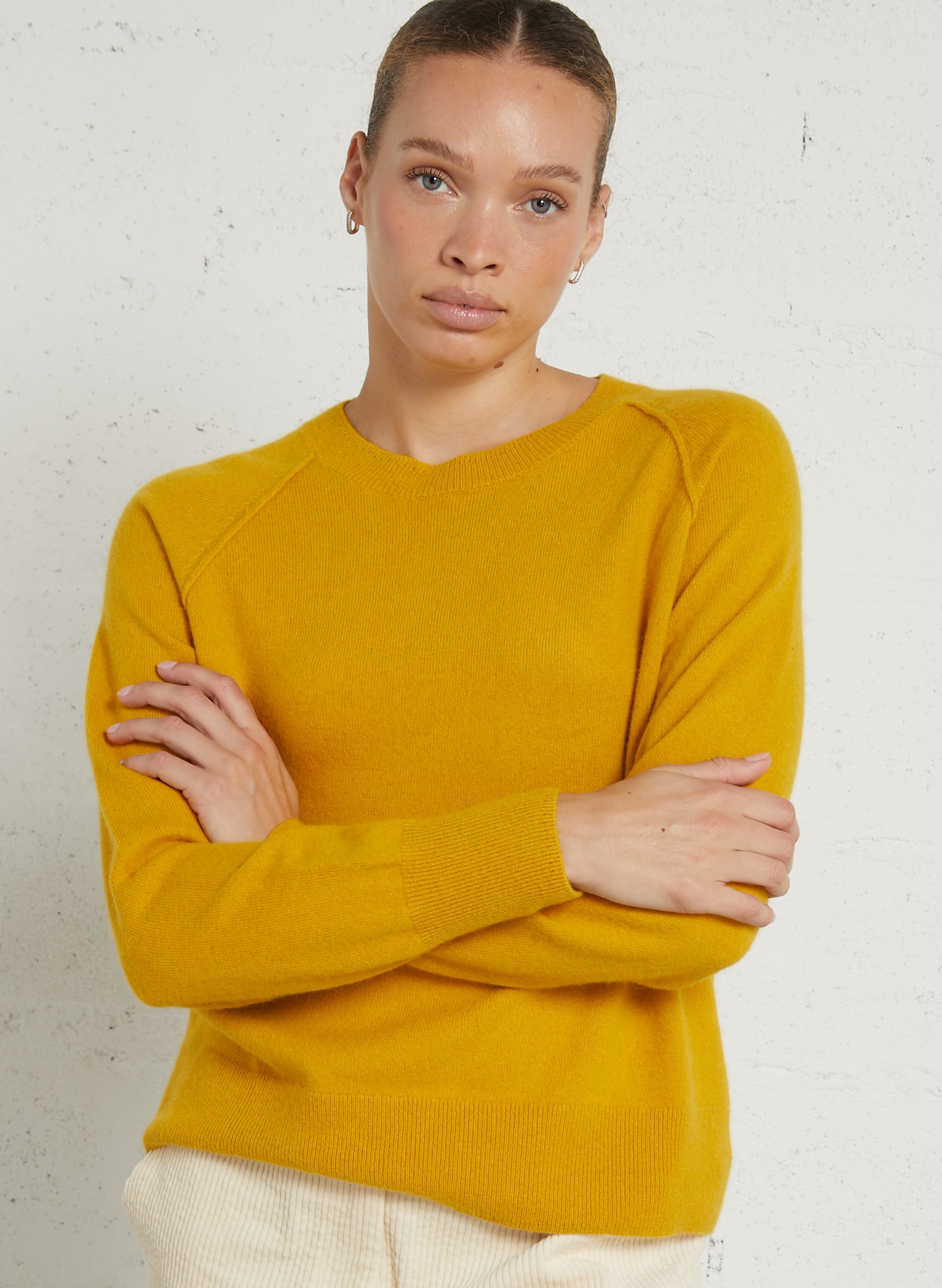 Pull col rond en laine mélangée BELLA JONES