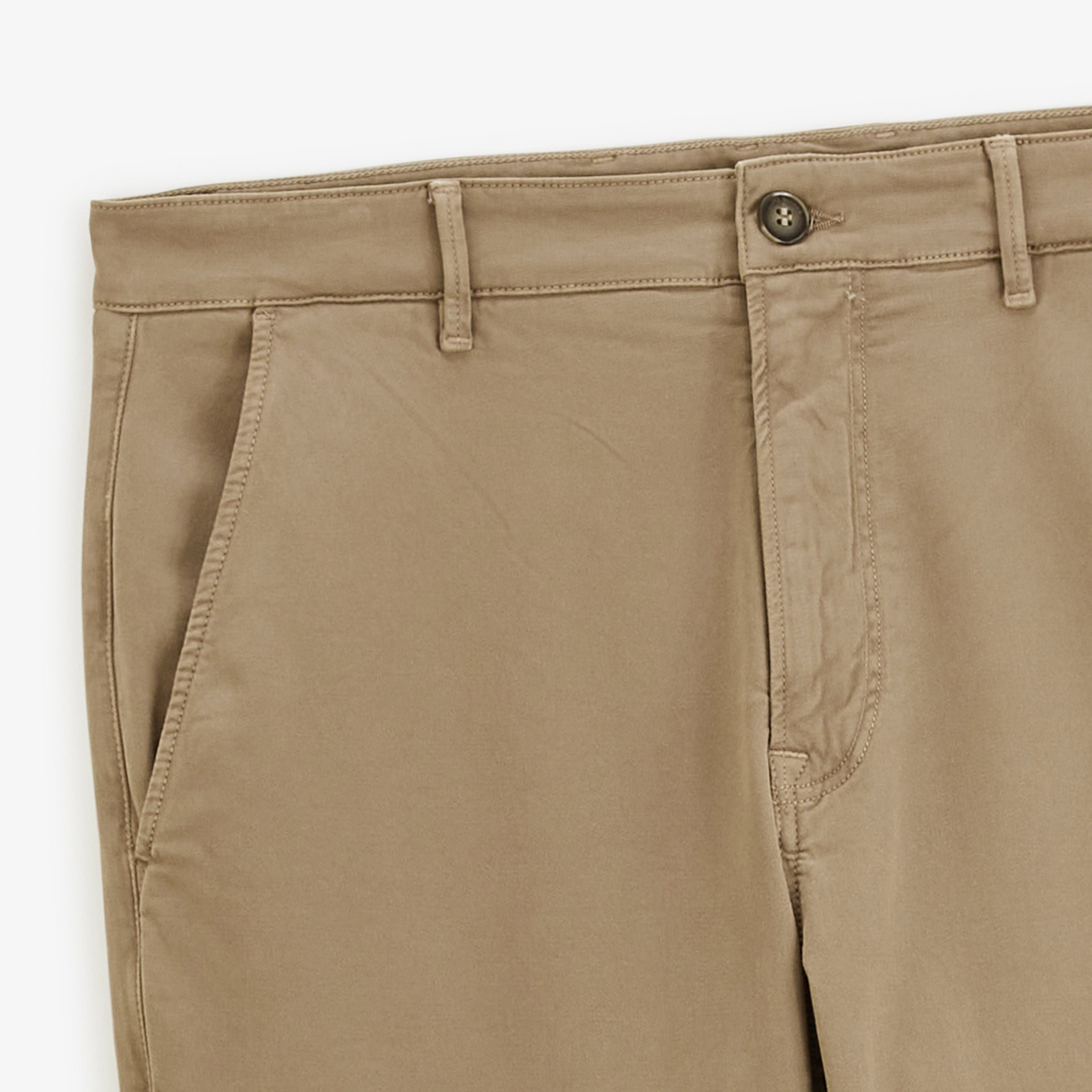 Chino 751 in beige cashmere stretch cotton straight cut sbplay SERGE BLANCO Beige