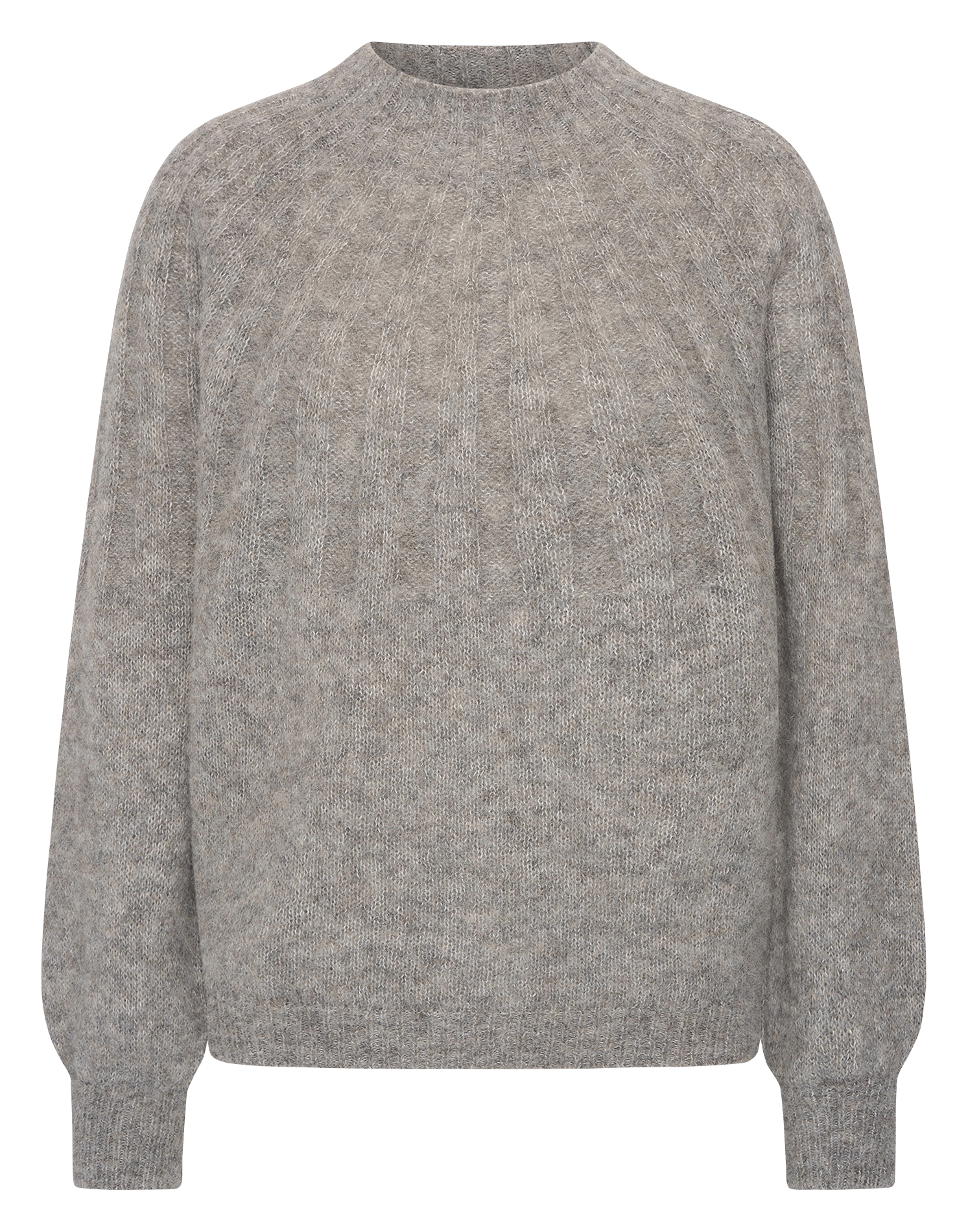 Pull oversize en laine mélangée BY BAR Gris