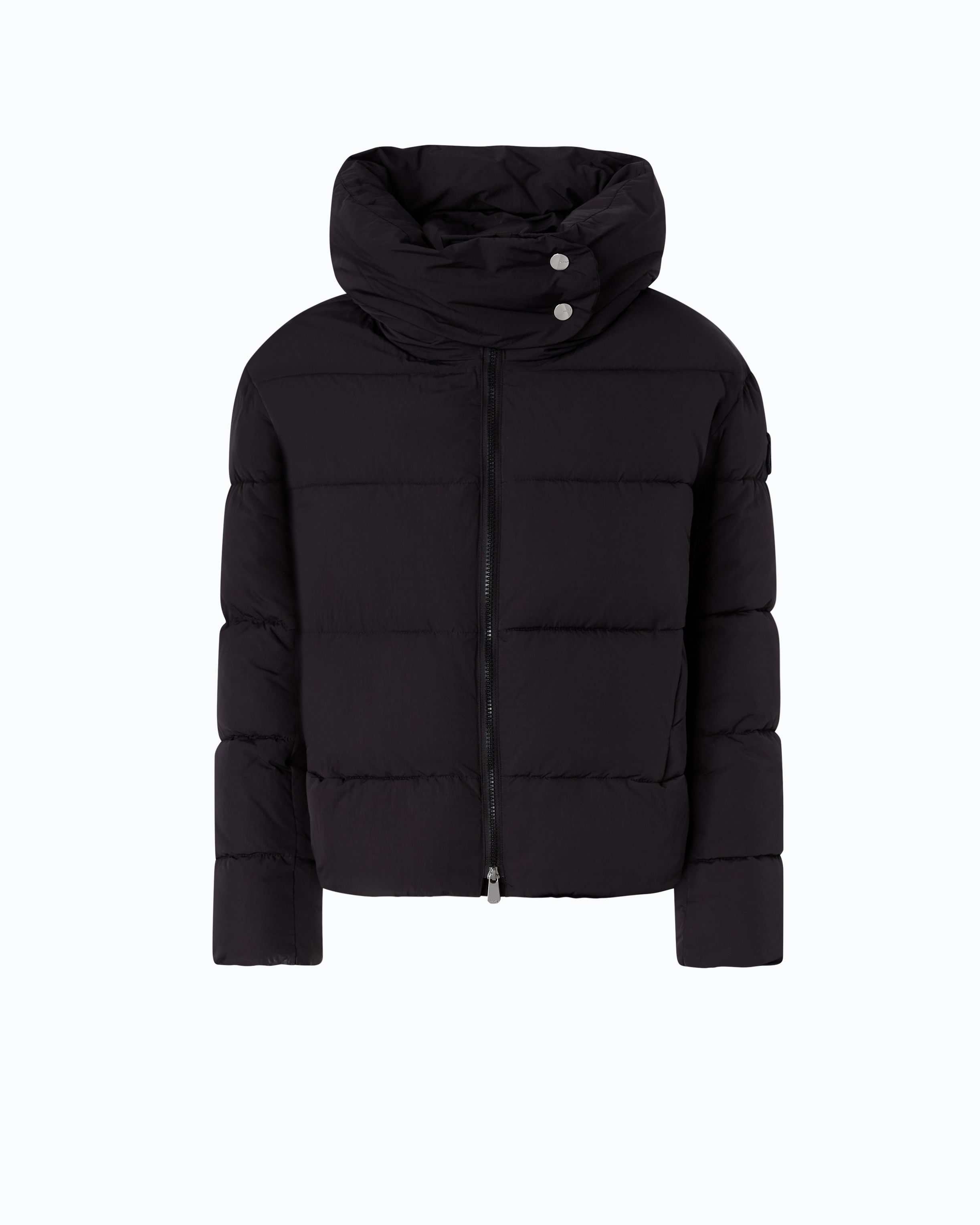 Doudoune à capuche en tissu technique PINKO Noir