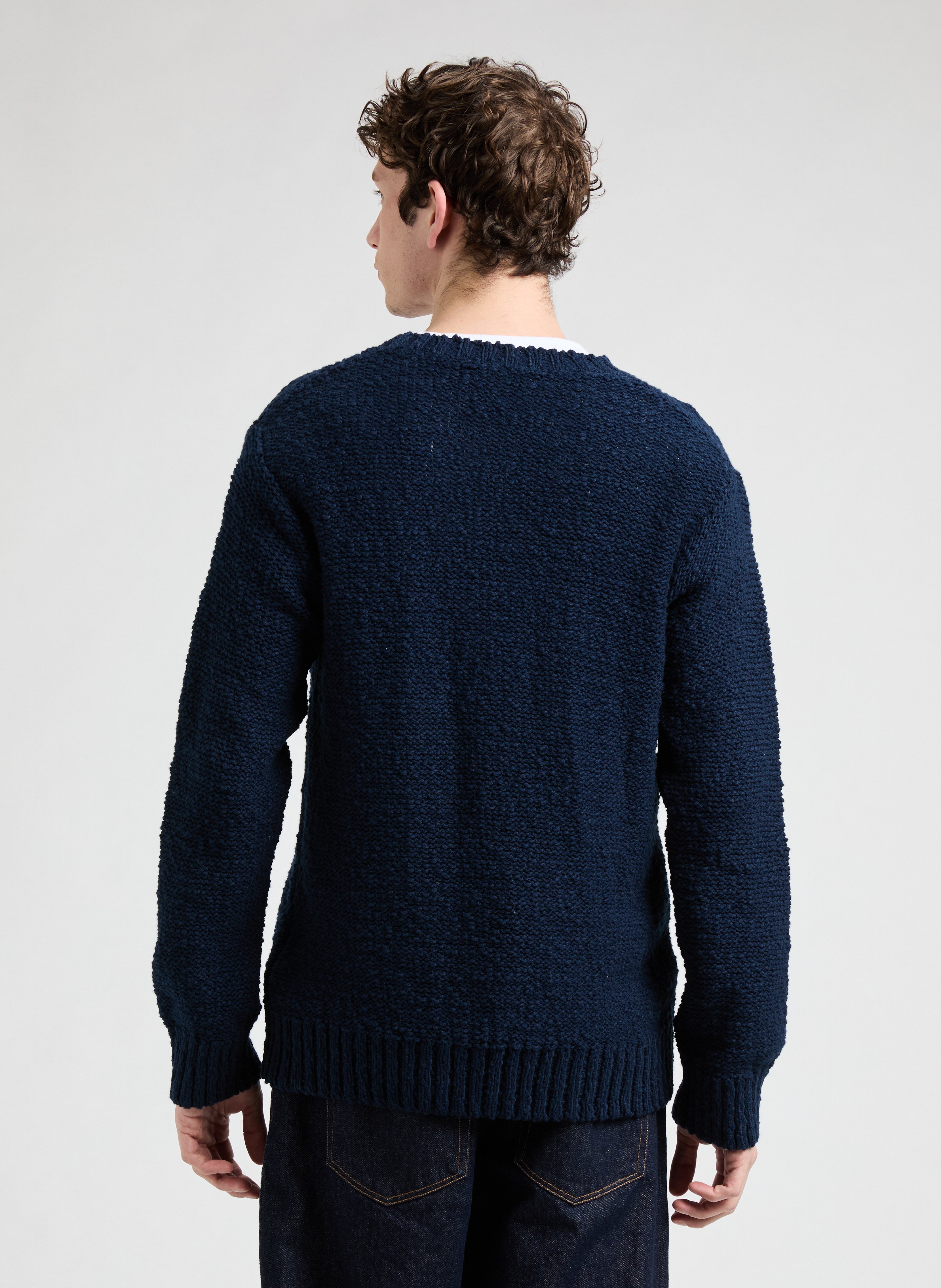Pul col rond en coton SAISON 1865 Bleu