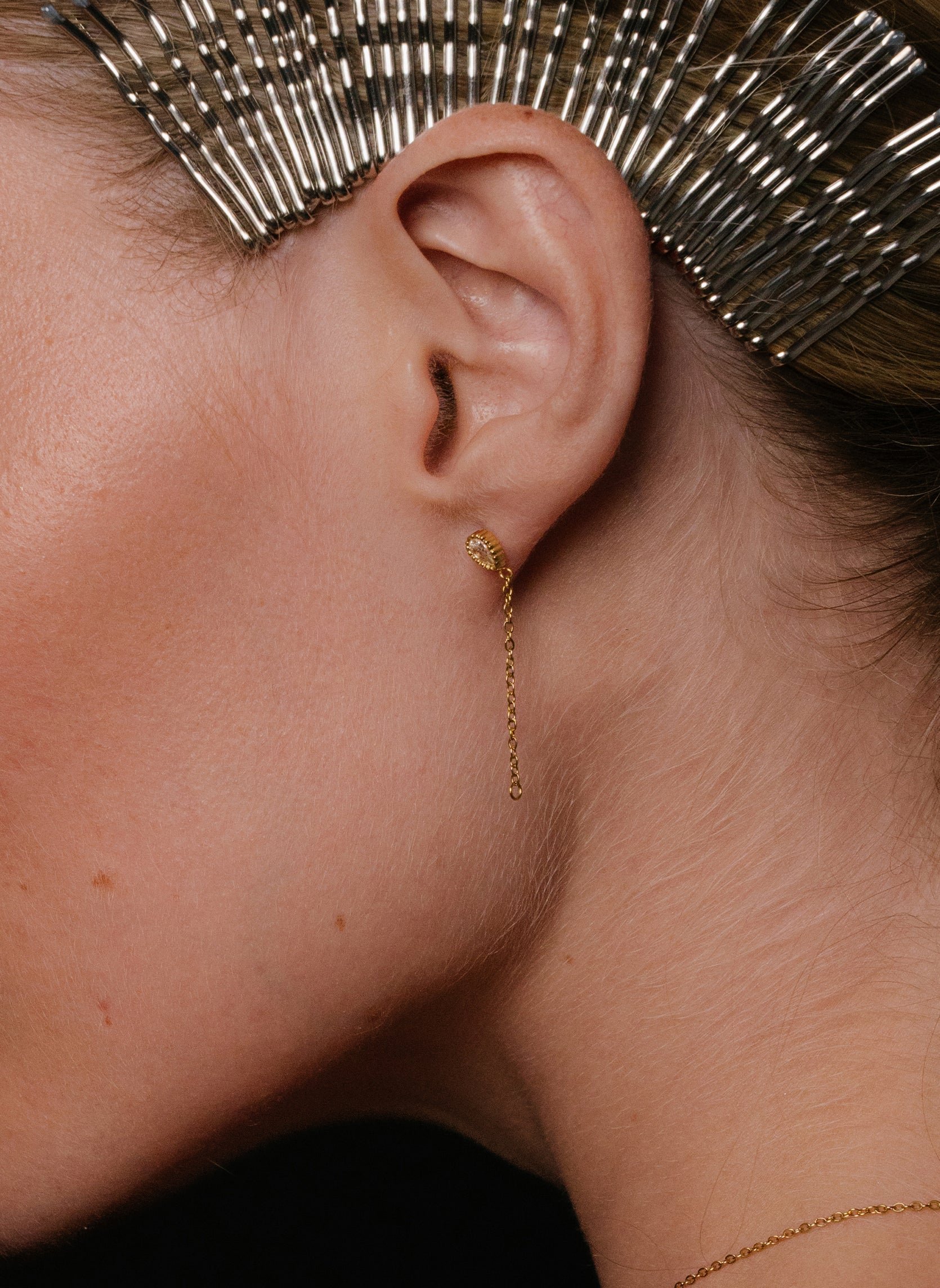 Star drop earrings AEC Paris Golden