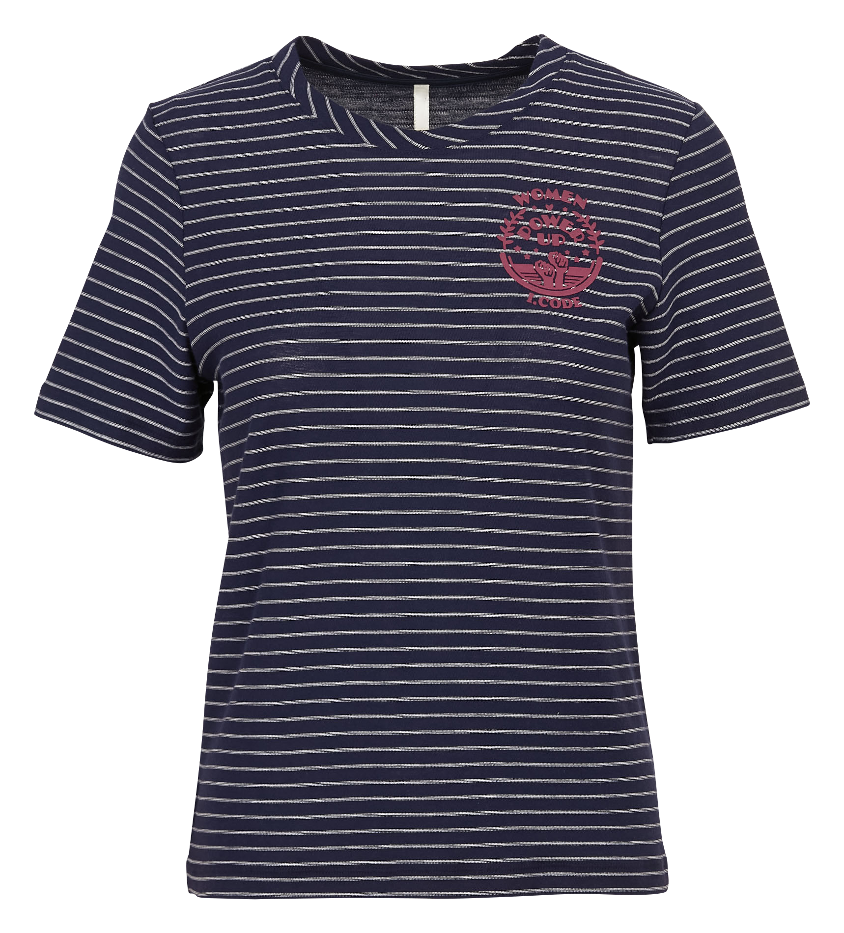 Striped straight t-shirt I CODE Blue