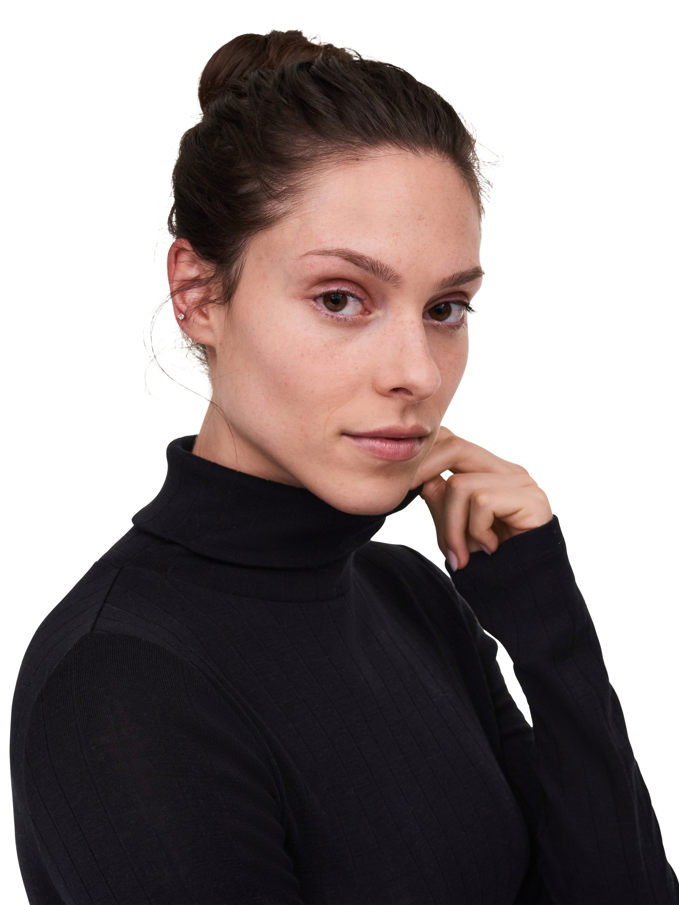 T-shirt manches longues col roulé | Noir CHANTELLE Femme