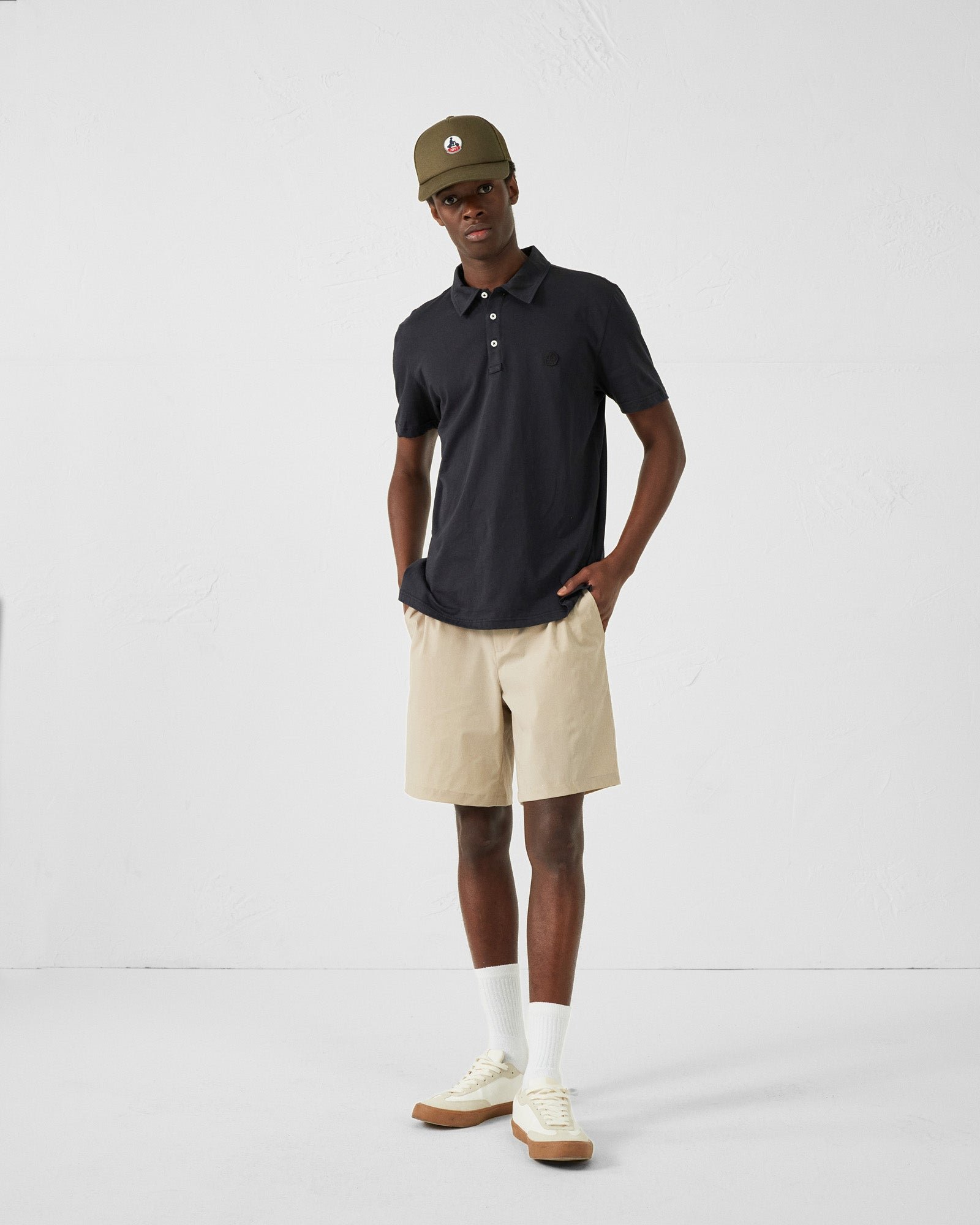 Organic cotton polo shirt JOTT Black
