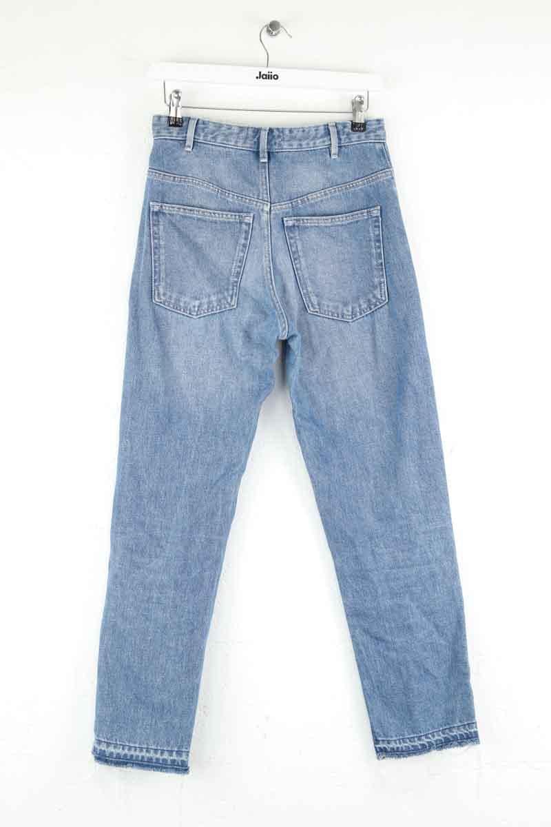 Cotton straight jeans ISABEL MARANT ÉTOILE - SECONDE MAIN Blue
