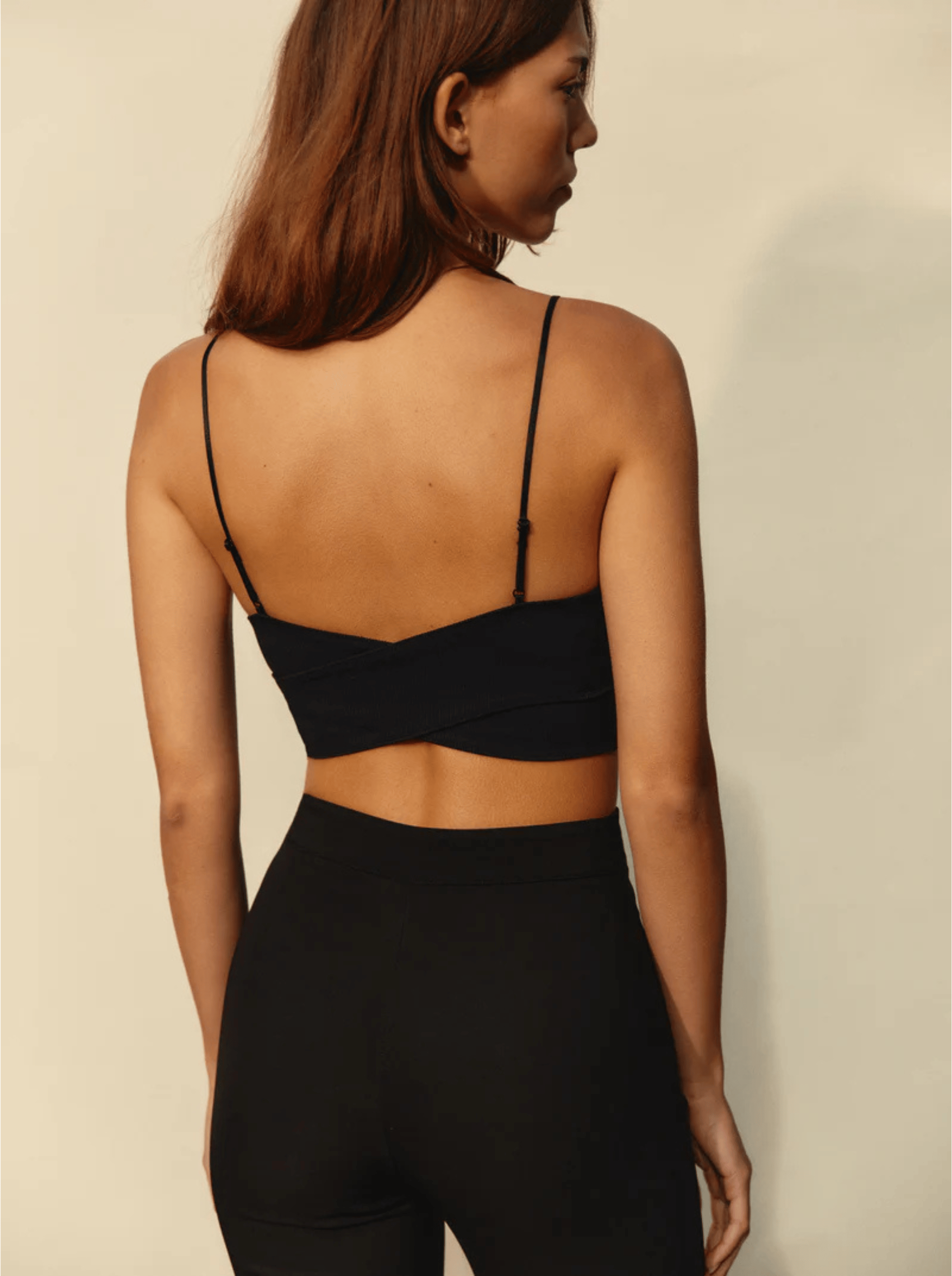Crossed Black Bralette NOO Black