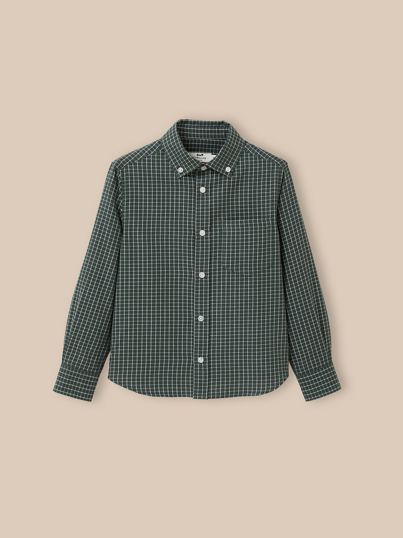 Flannel checkered shirt CYRILLUS Blue