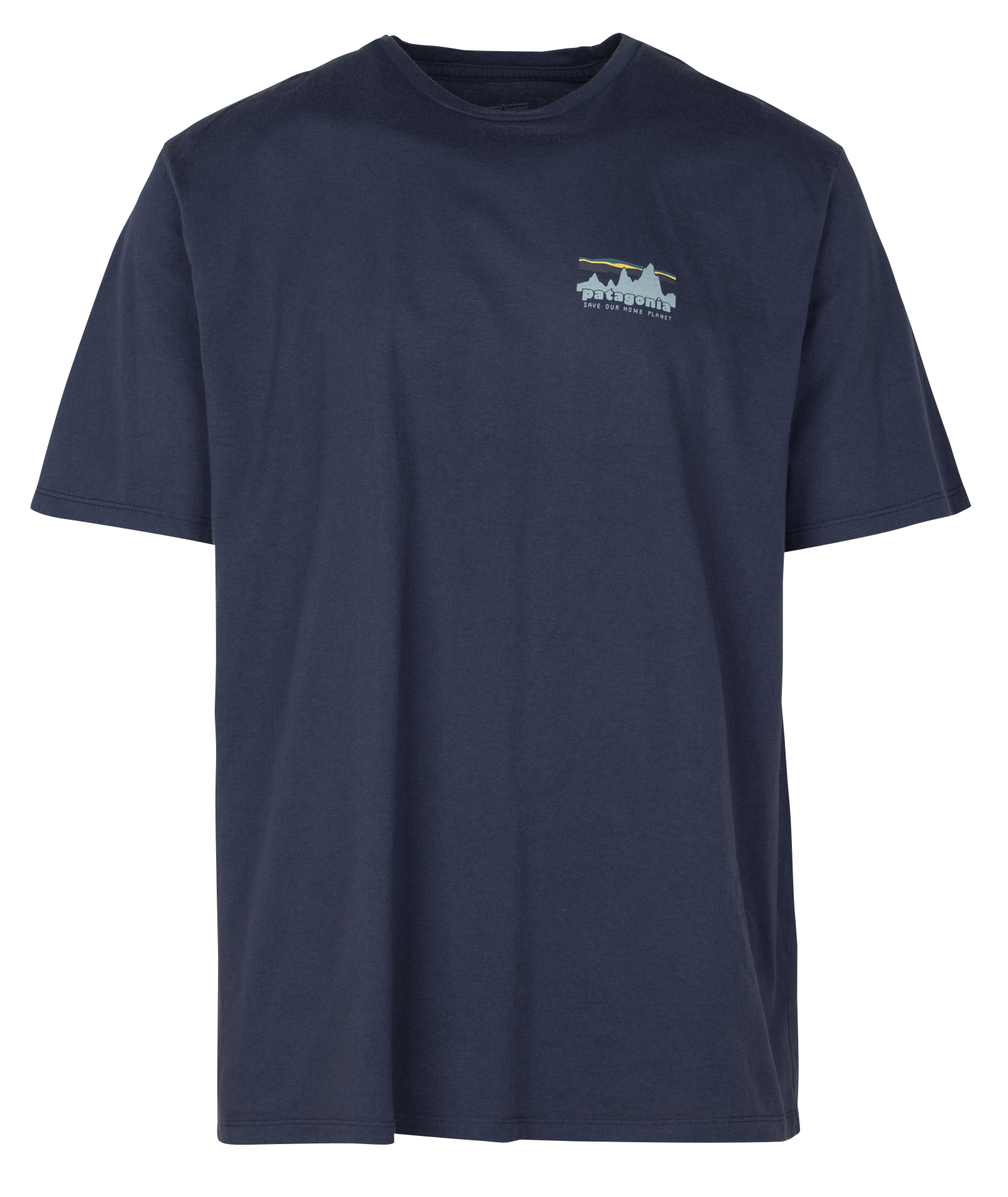 Straight organic cotton T-shirt PATAGONIA Blue