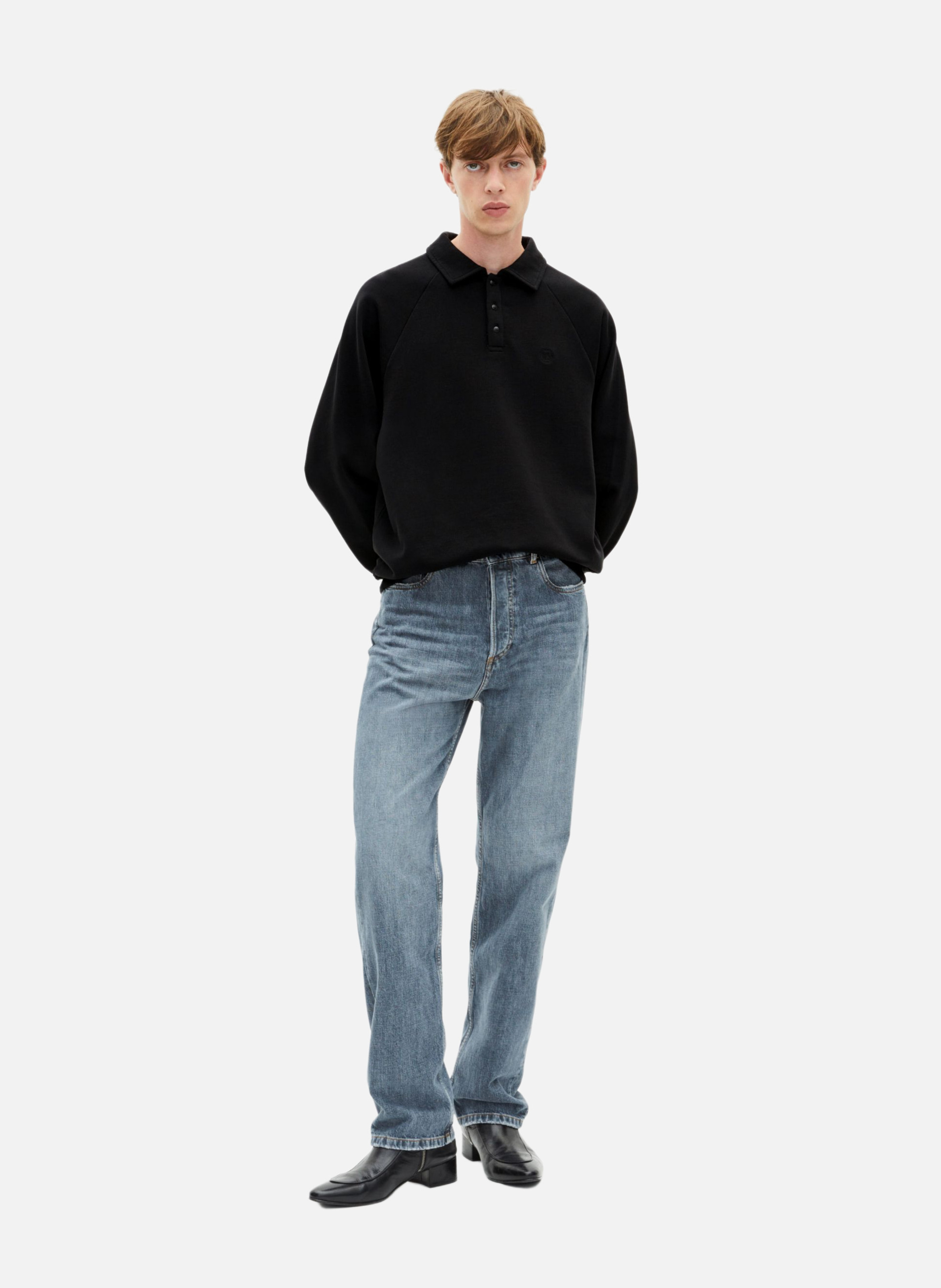Polo collar sweatshirt THE KOOPLES Black